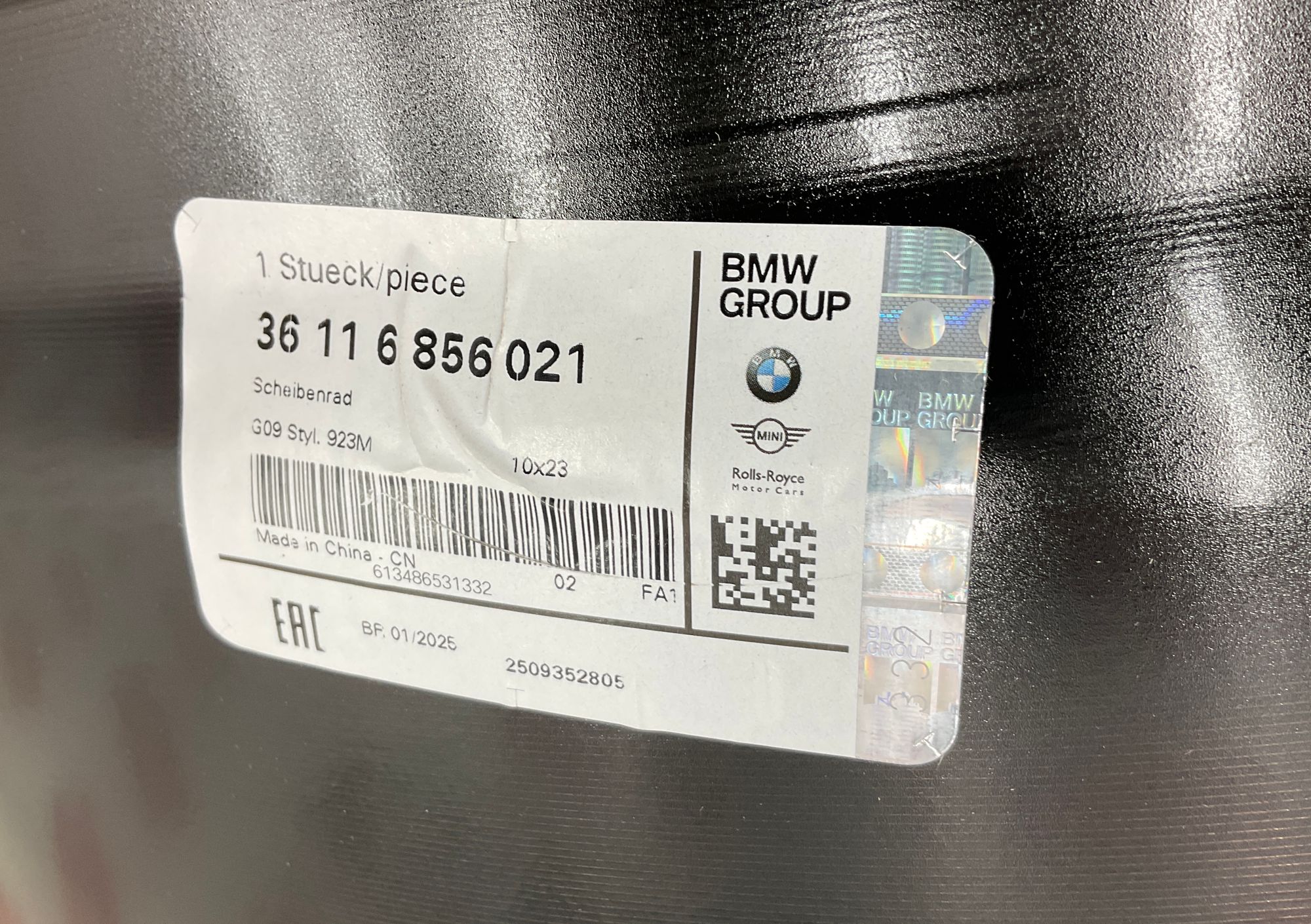 Диск литой wheel star spoke 923M BMW XM, G09, 199000 рублей, Москва