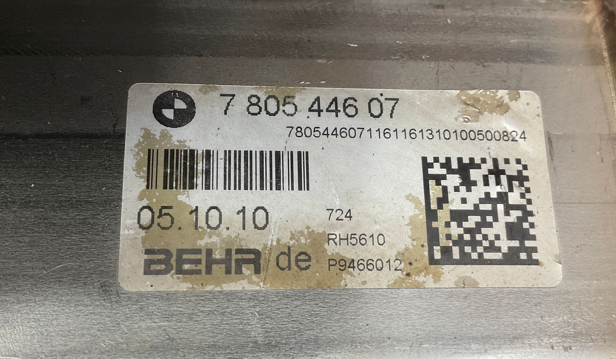 Радиатор системы EGR BMW 5 серия, F10/F11/F07 N57D30A, 14000 рублей, Москва