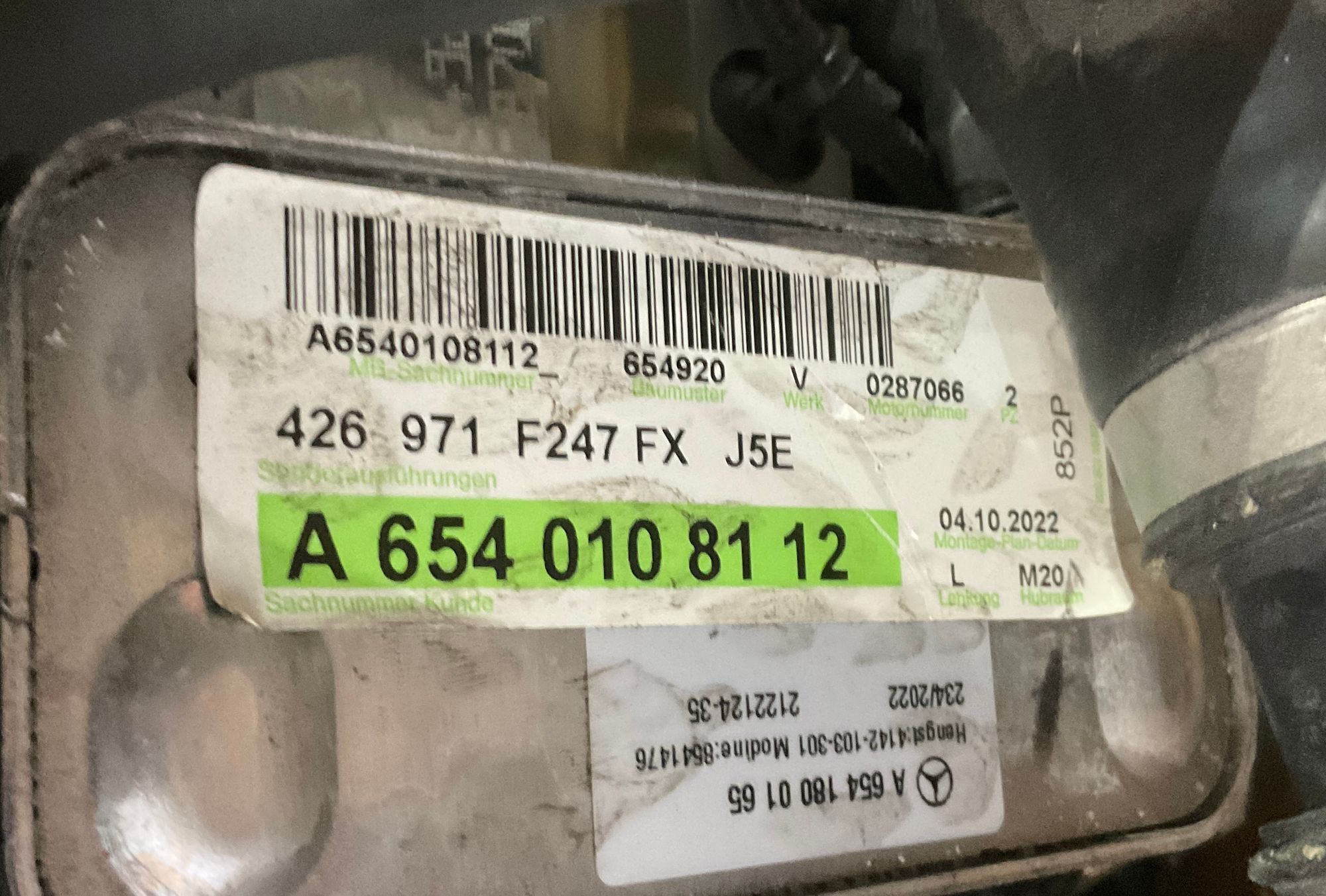 Двигатель 654920 Mercedes-Benz GLB, 650000 рублей, Москва