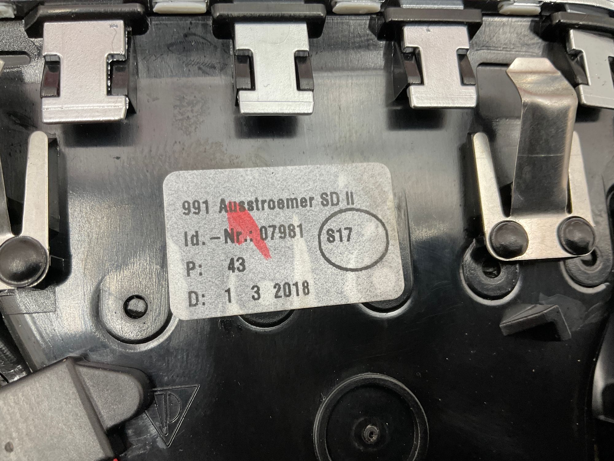 Дефлектор воздушный передний левый Porsche 911 GT3, 991 Рестайлинг 2018, 6500 рублей, Москва