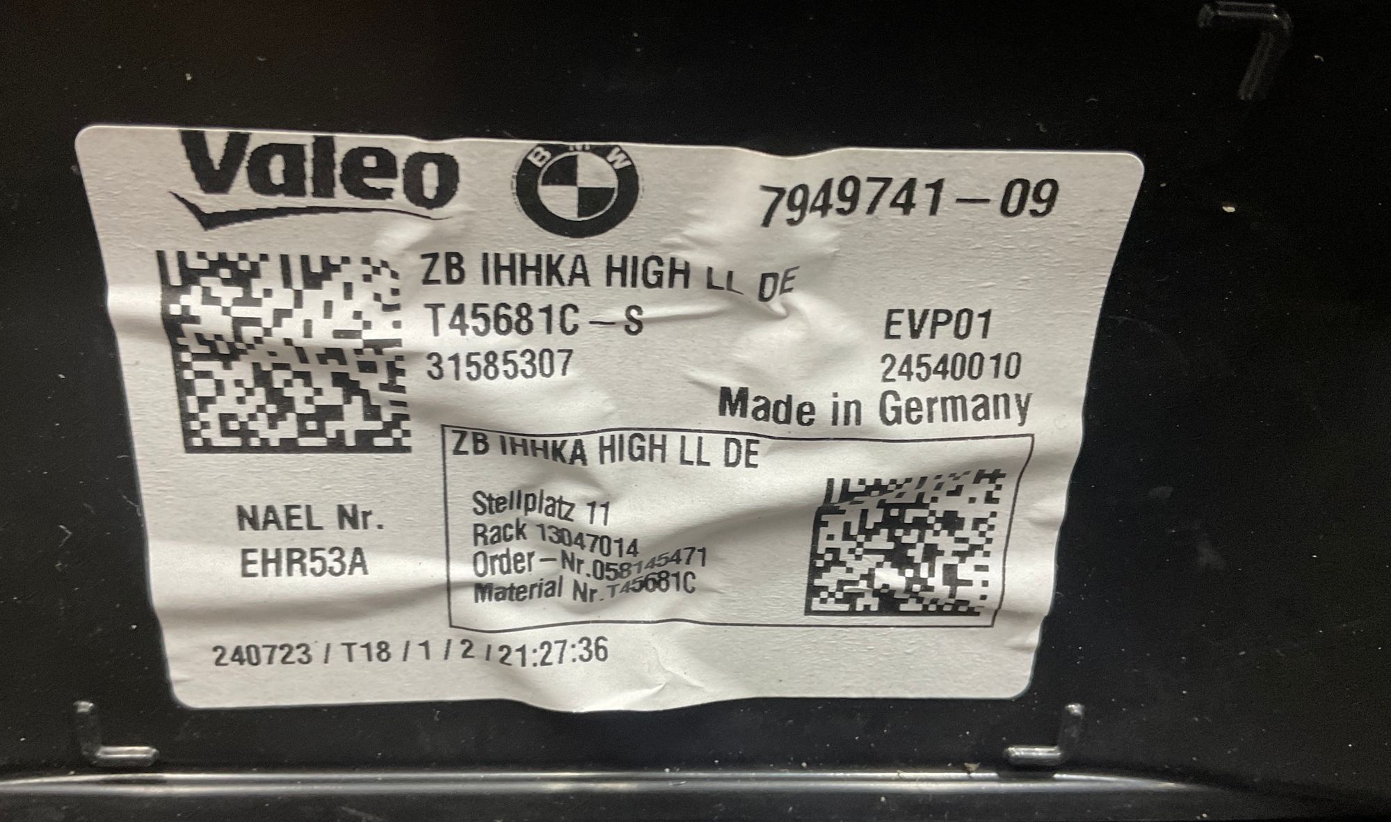 Корпус отопителя BMW M3, G80 2023, 25000 рублей, Москва