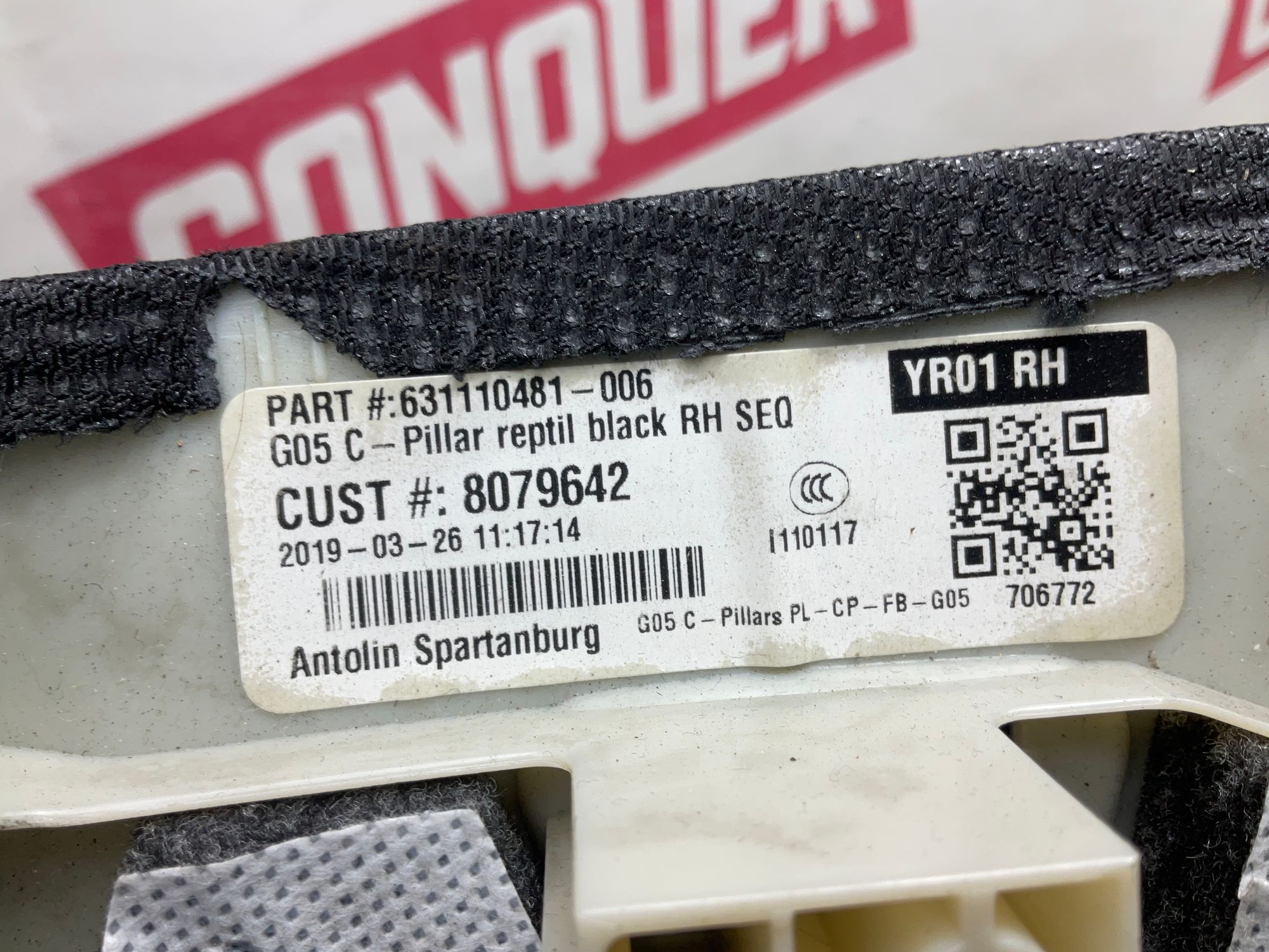 Накладка задней стойки правая BMW X5 G05, 1500 рублей, Москва