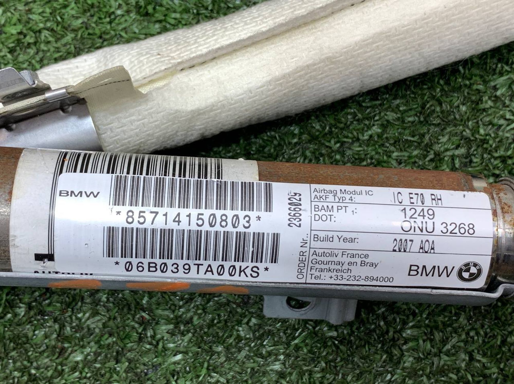 Подушка безопасности шторка правая BMW X5 E70, 2000 рублей, Москва