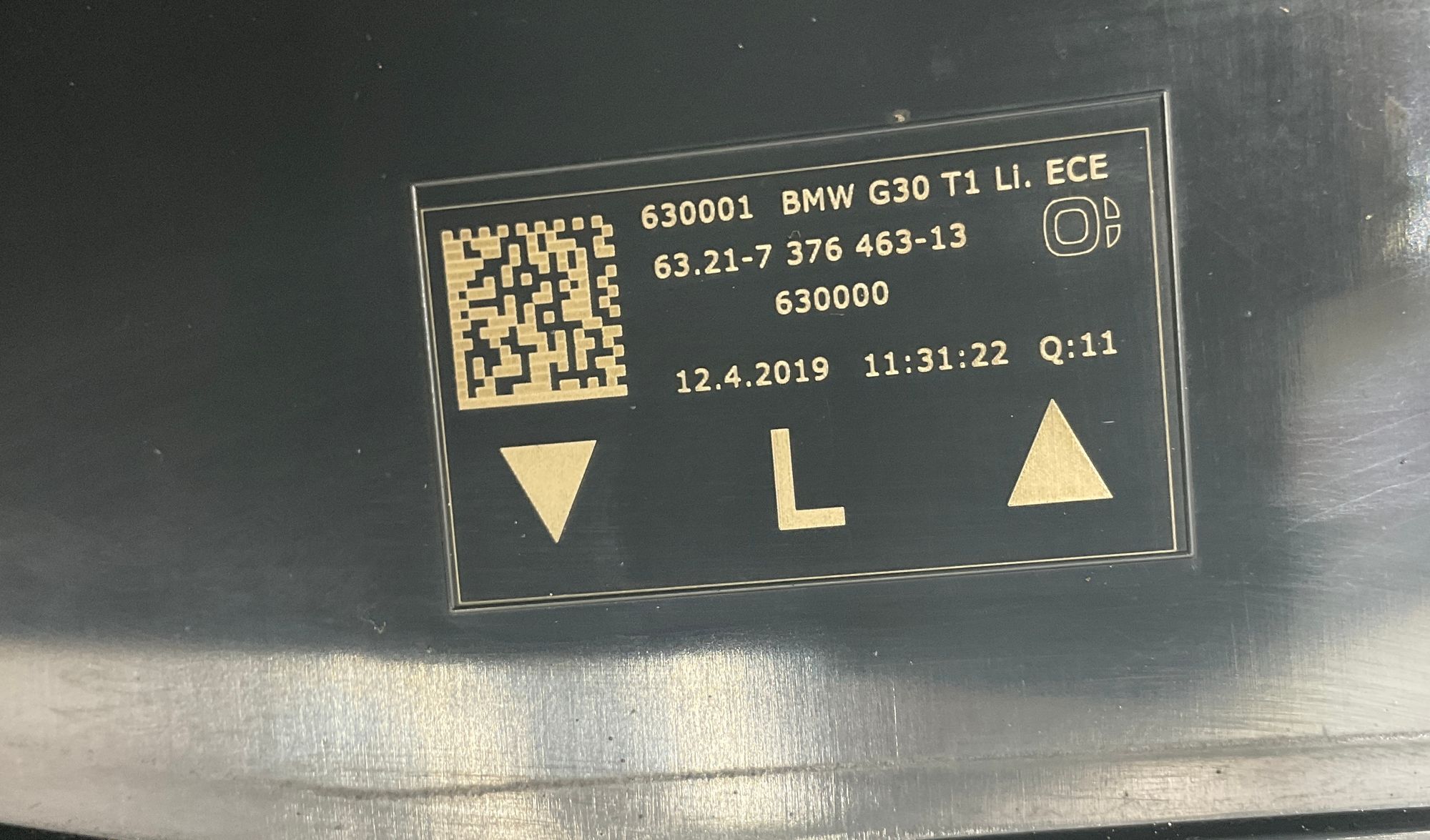 Фонарь крыла задний левый BMW 5 серия, G30, 6000 рублей, Москва