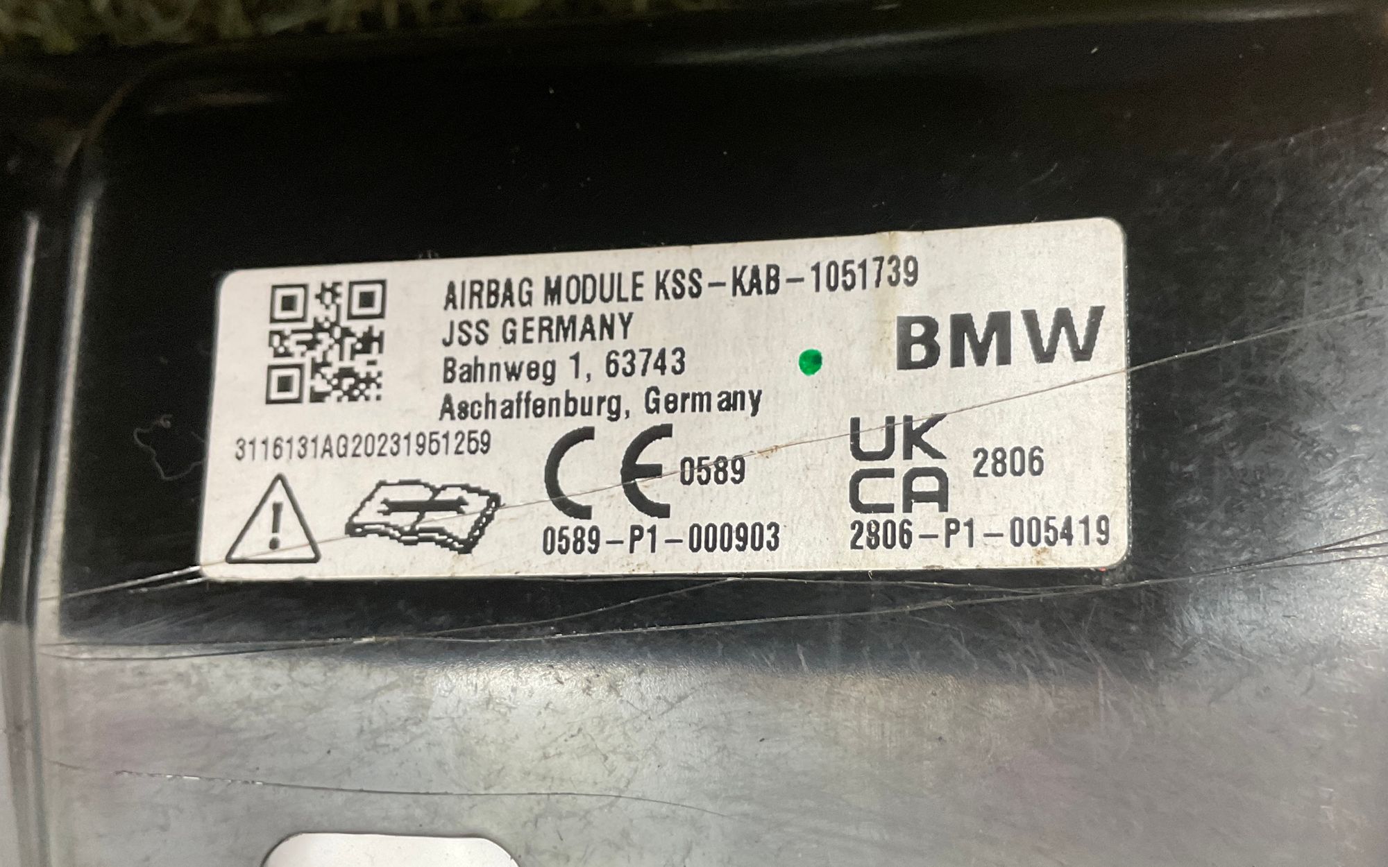 Подушка безопасности передняя BMW M3 G80 2023, 19000 рублей, Москва