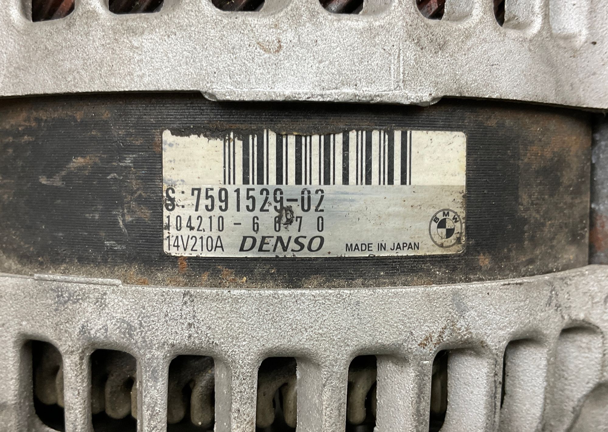 Генератор BMW 5 серия, F10/F11/F07 N55, 7000 рублей, Москва