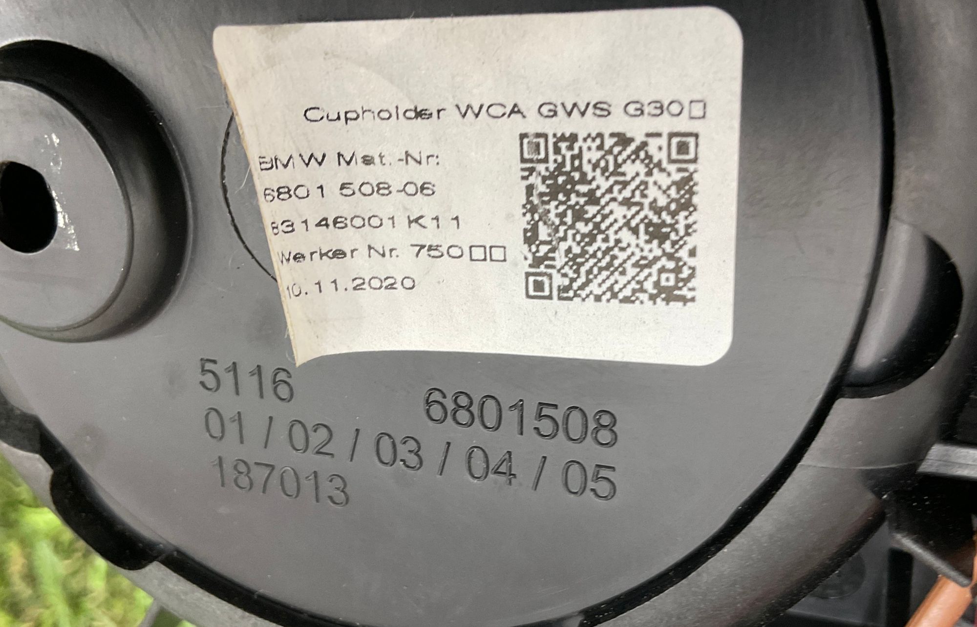 Подстаканник BMW 5 серия, G30/G31 рестайлинг, 1000 рублей, Москва