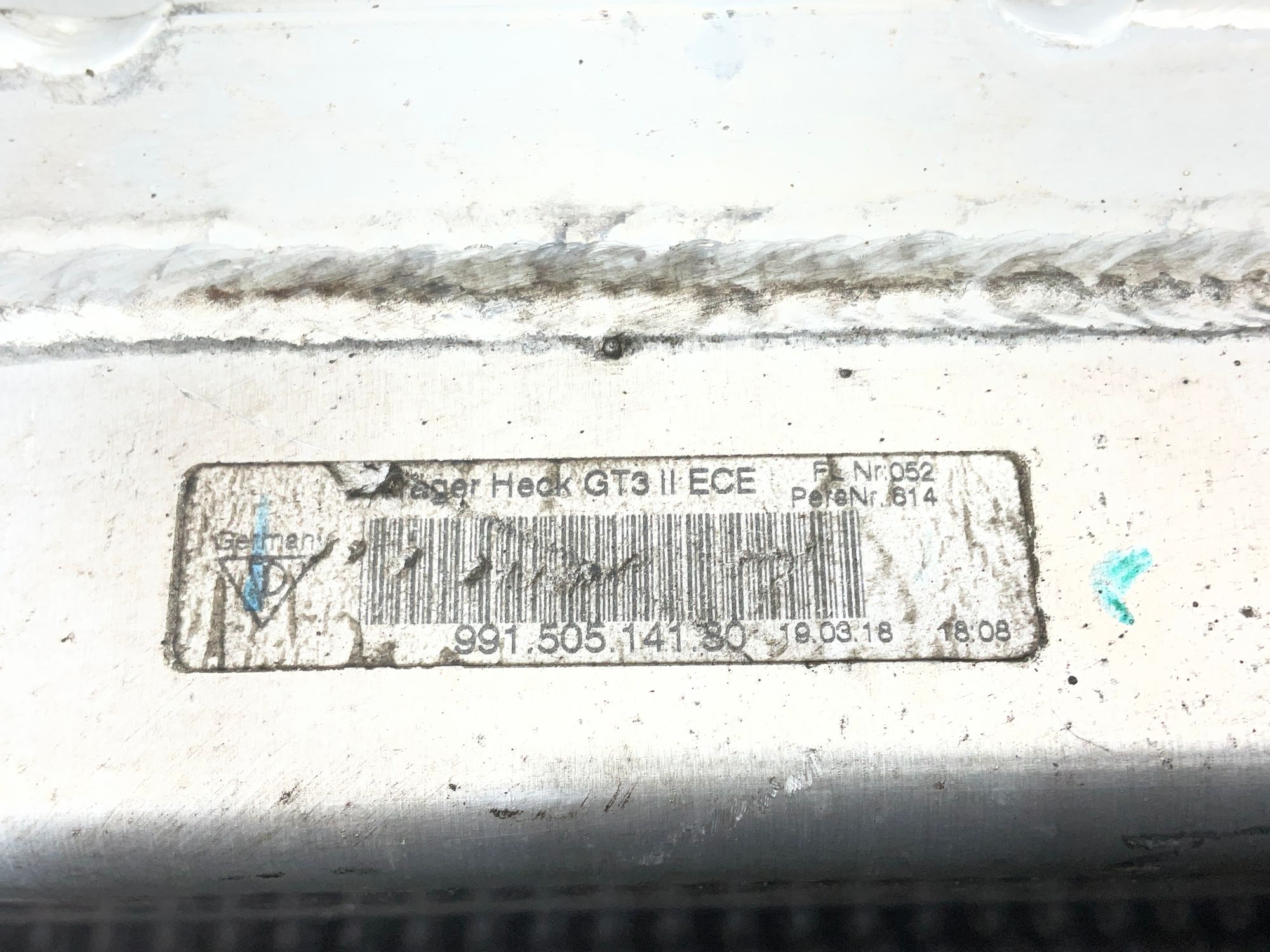 Усилитель заднего бампера Porsche 911 GT3 991 Рестайлинг 2018, 70000 рублей, Москва