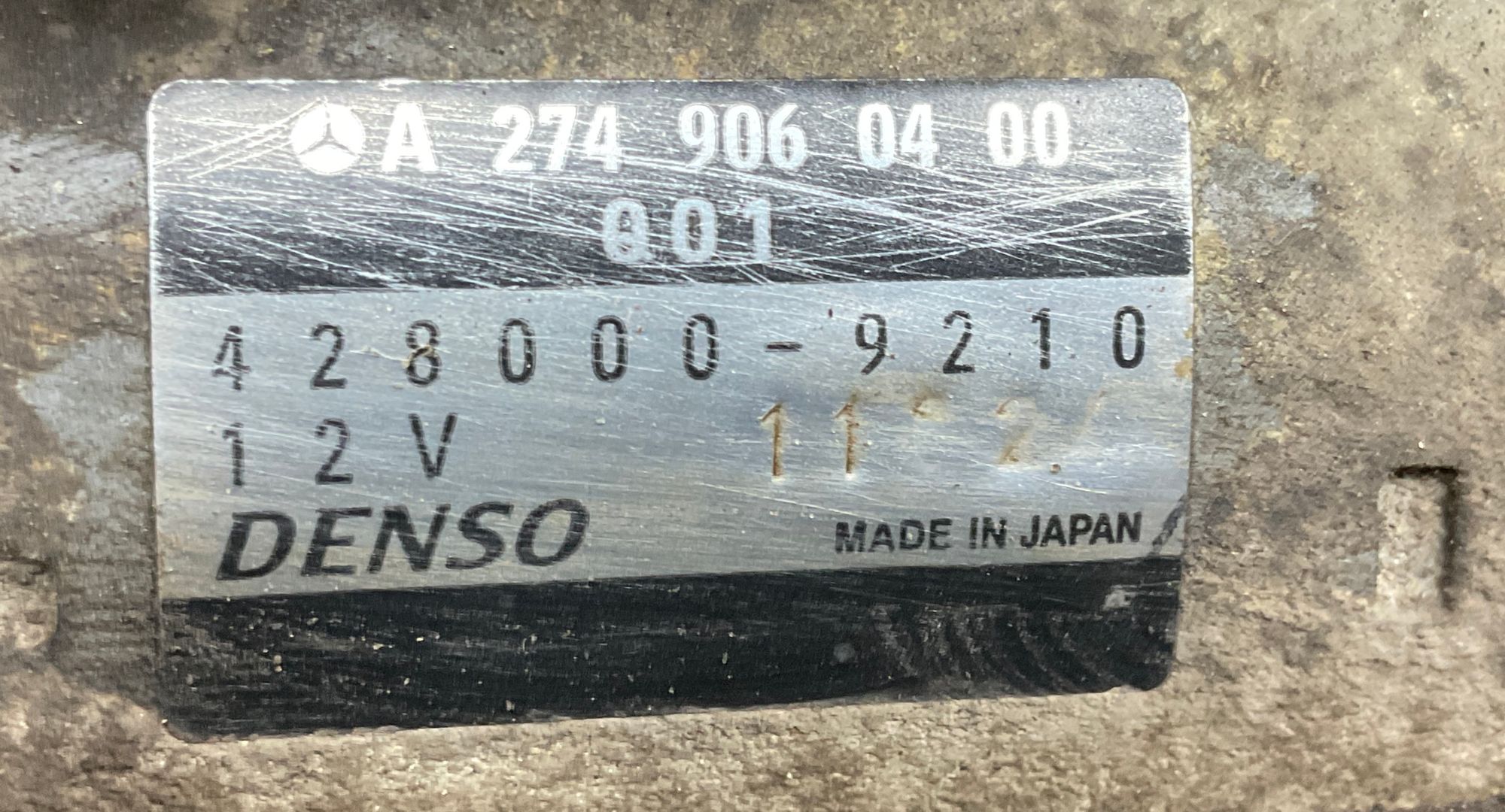 Стартер M 274920 Mercedes-Benz C-Класс, W205, 2000 рублей, Москва