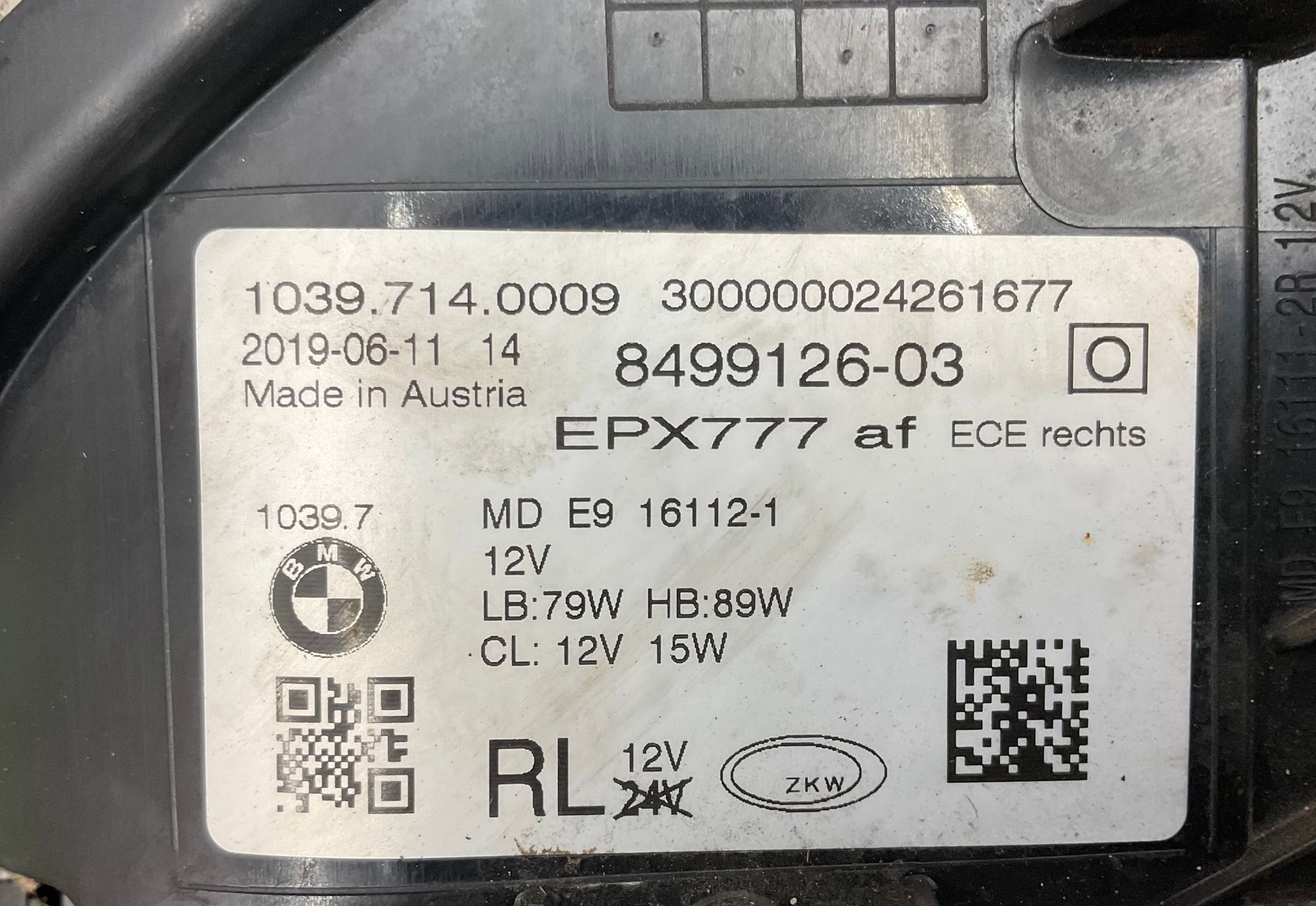 Фара правая Adaptive LED BMW G30 G31 F90, 42500 рублей, Москва