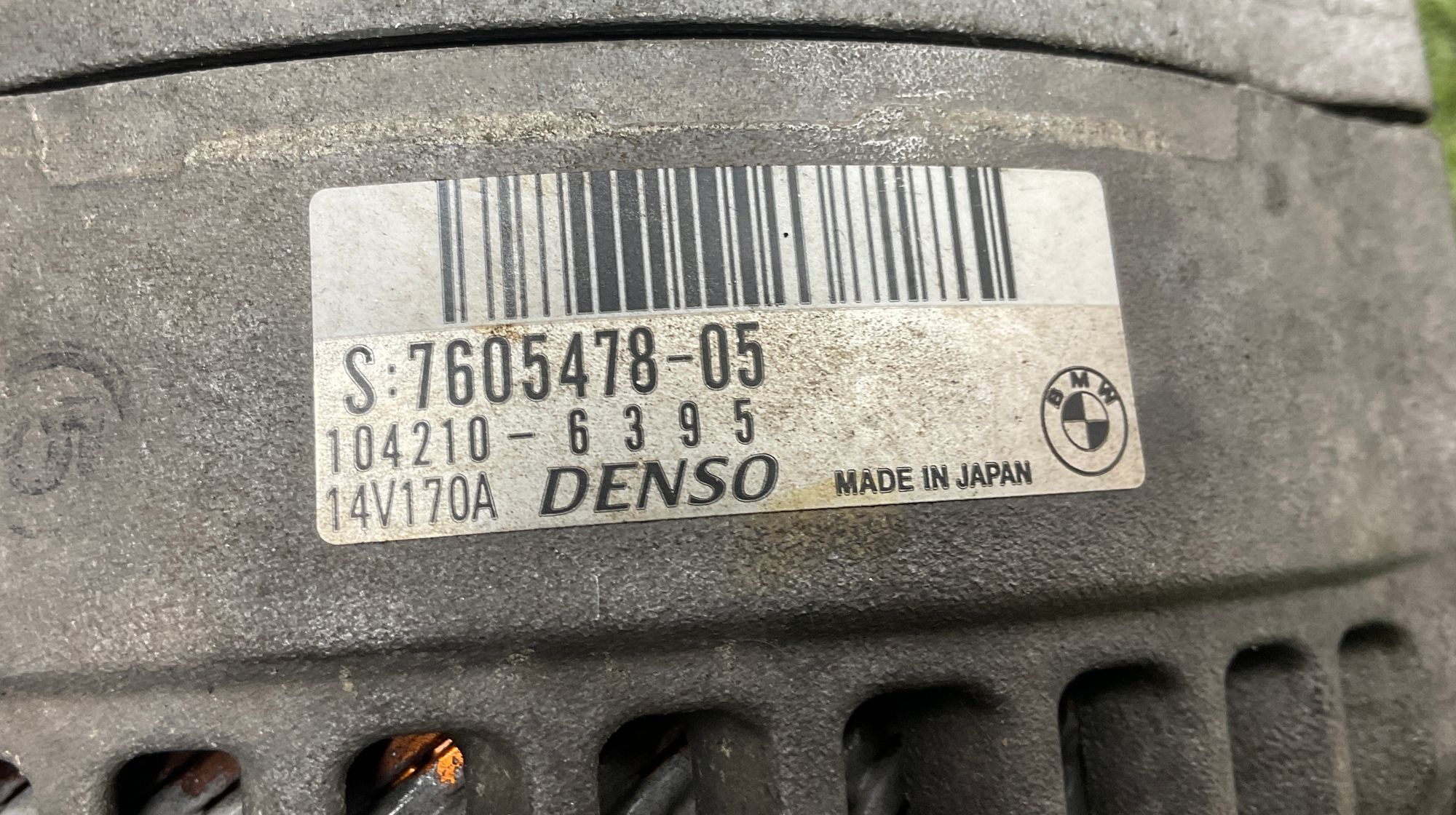 Генератор BMW 5 серия, F10/F11/F07 рестайлинг N20B20, 6000 рублей, Москва