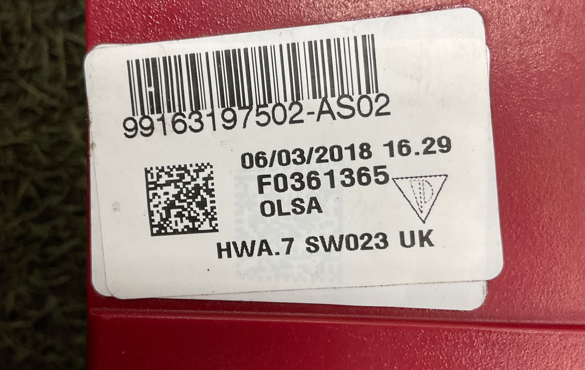 Фонарь задний левый Porsche 911 GT3 991 Рестайлинг 2018, 71000 рублей, Москва