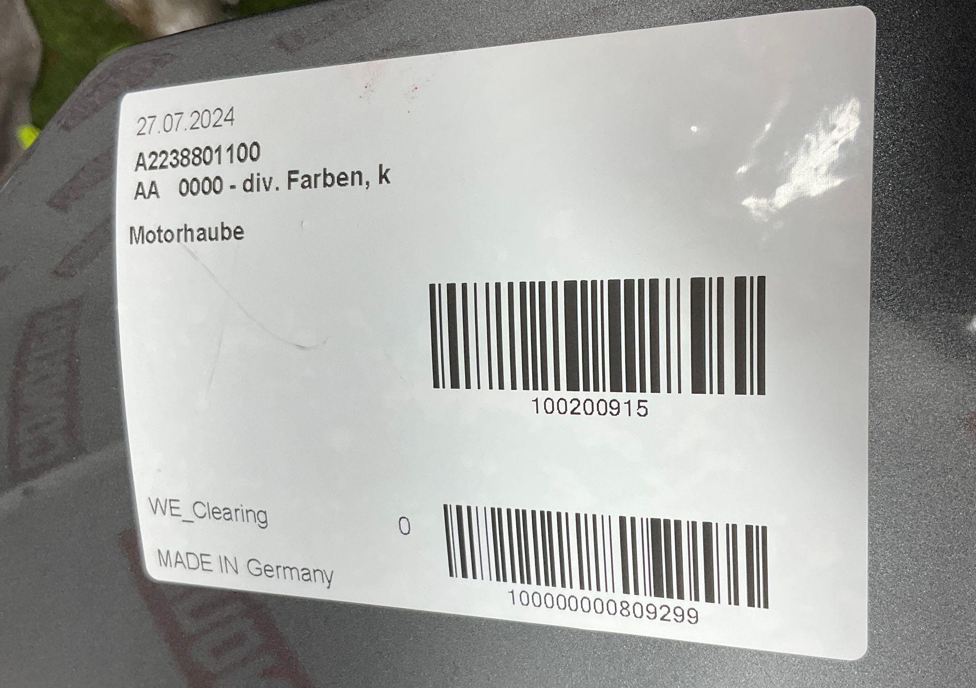 Капот Mercedes-Benz W223, 160000 рублей, Москва