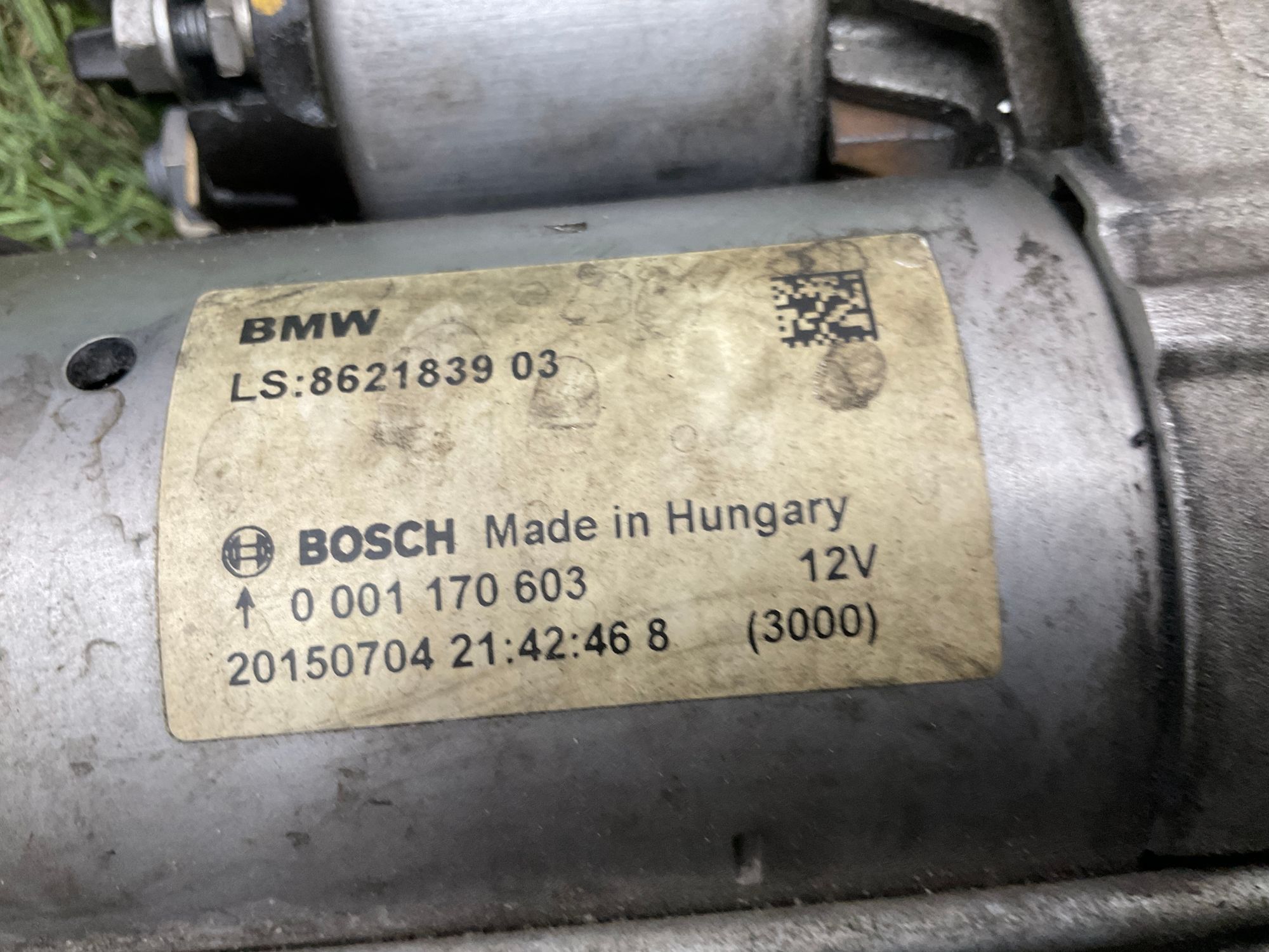 Стартер BMW 3 серия, F30/F31 рестайлинг, 3000 рублей, Москва