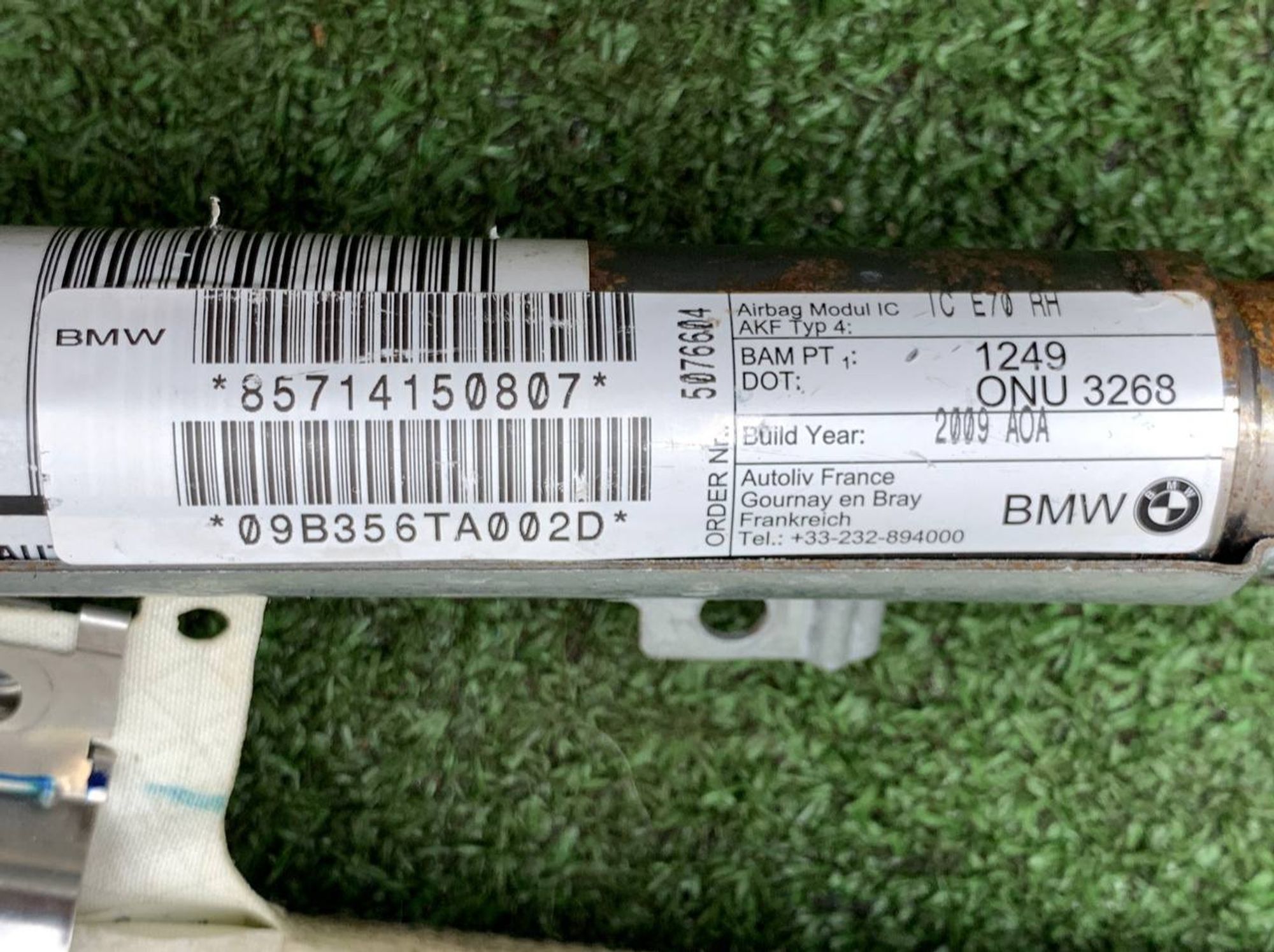 Подушка безопасности шторка правая BMW X5 E70, 2000 рублей, Москва