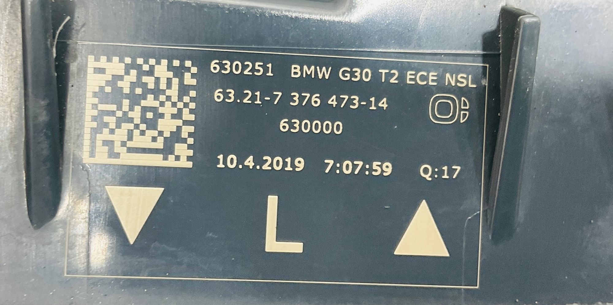 Фонарь левый внутренний BMW 5 серия, G30, 2000 рублей, Москва