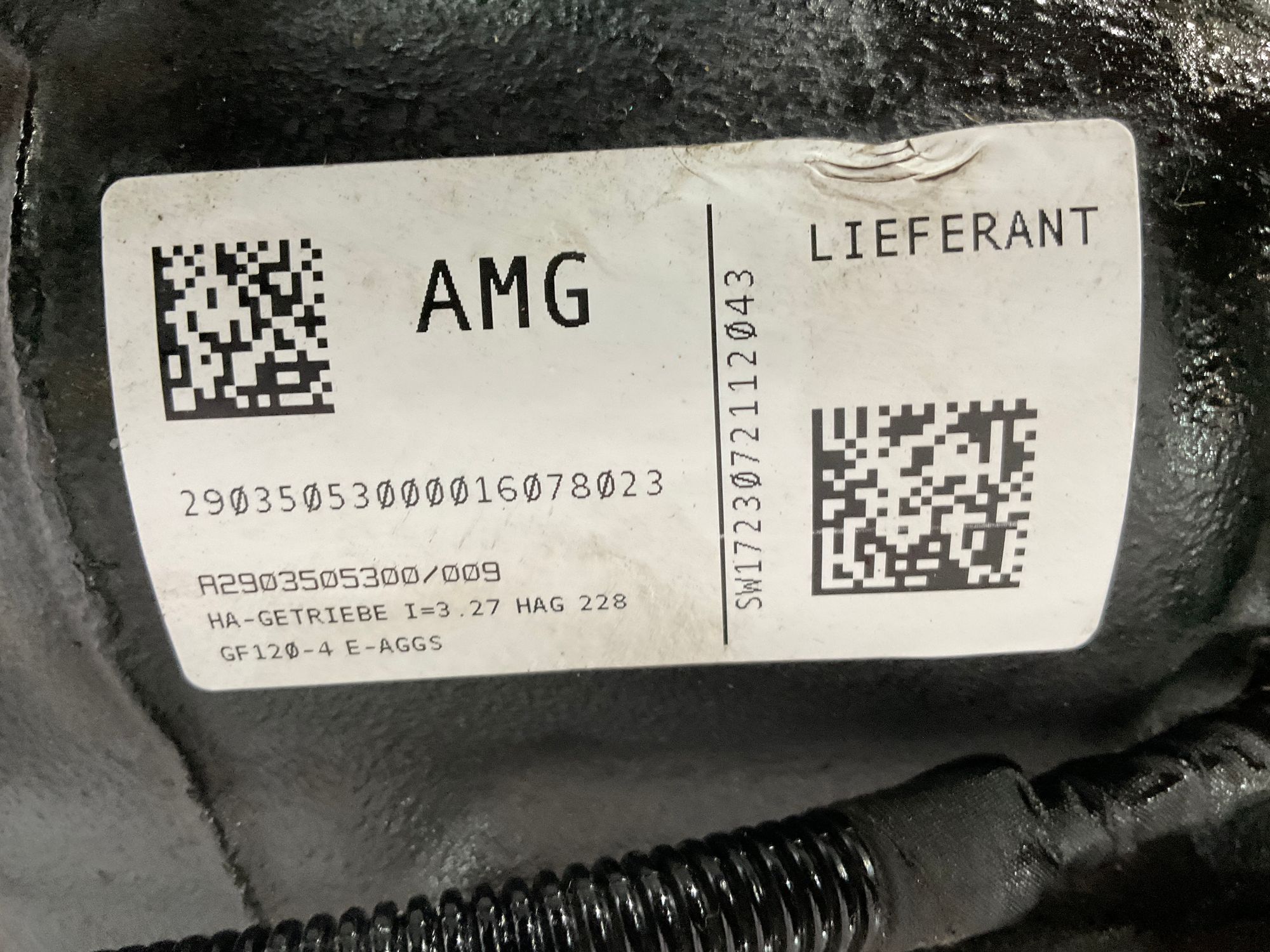 Редуктор заднего моста 3.27 Mercedes-Benz AMG GT, 360000 рублей, Москва