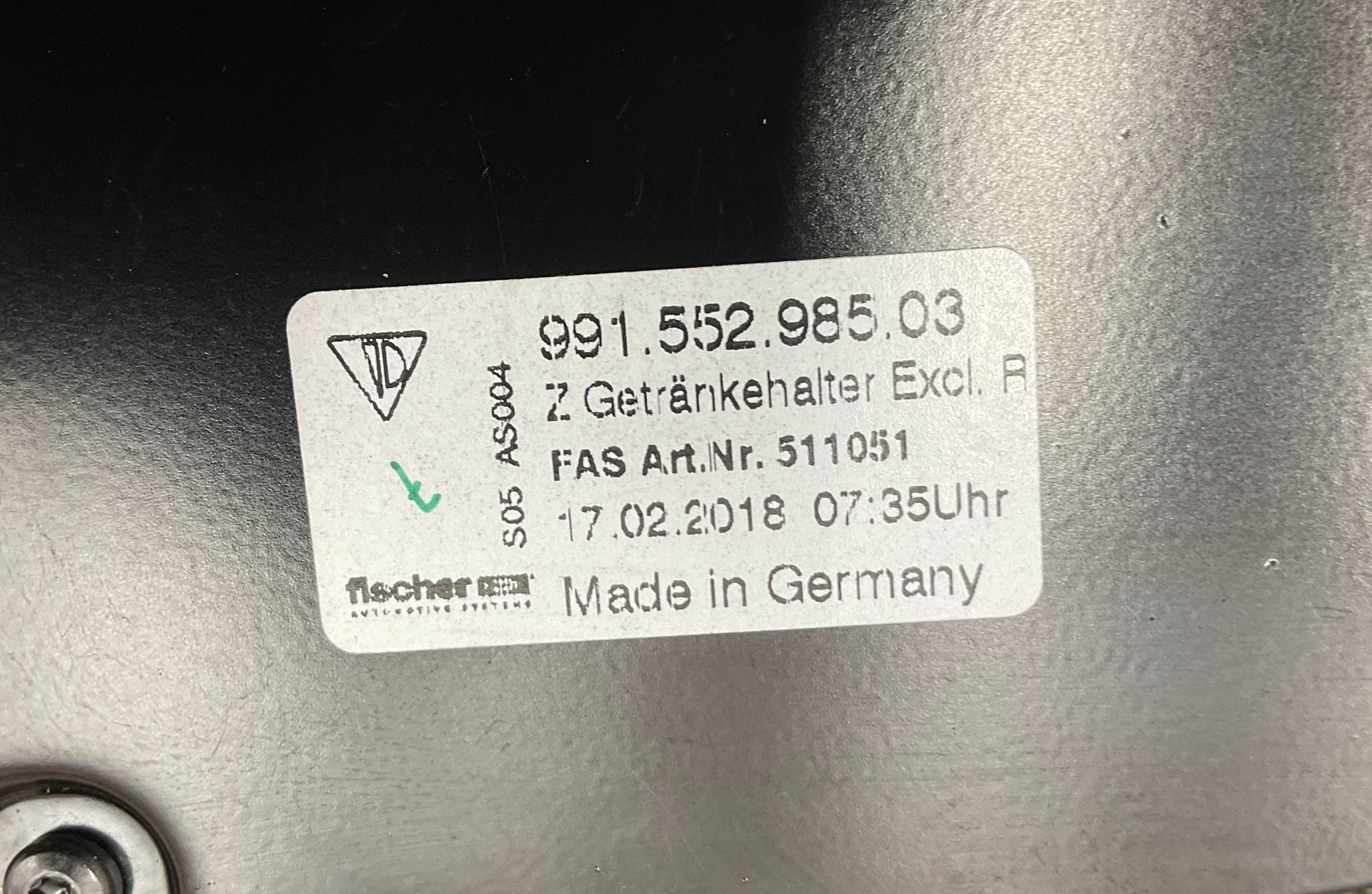 Подстаканник передний Porsche 911 GT3 991 Рестайлинг 2018, 20000 рублей, Москва