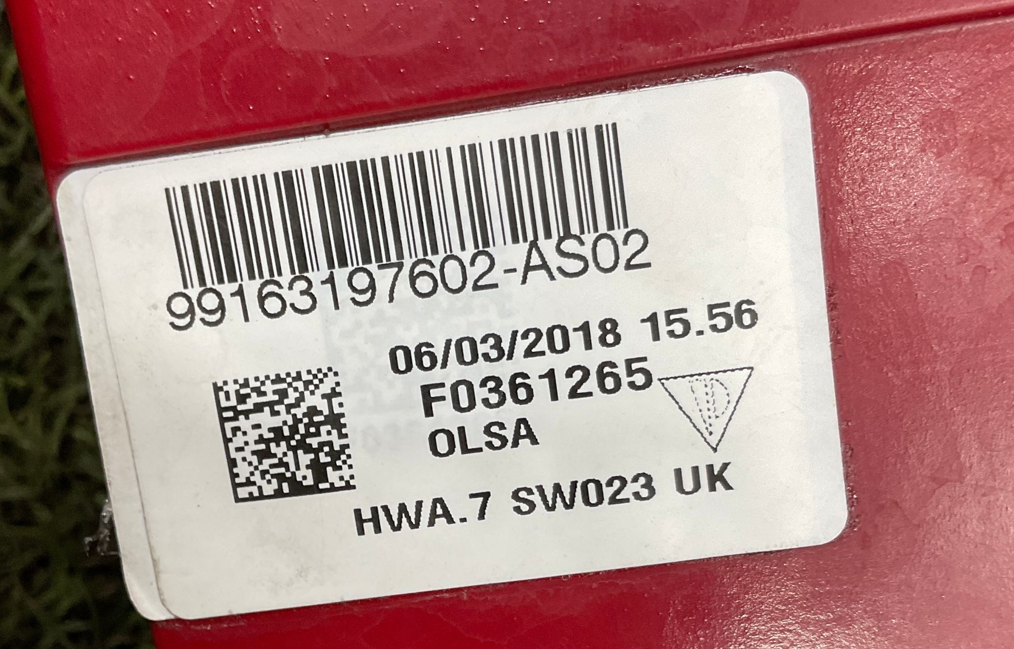 Фонарь задний правый Porsche 911 GT3 991 Рестайлинг 2018, 71000 рублей, Москва