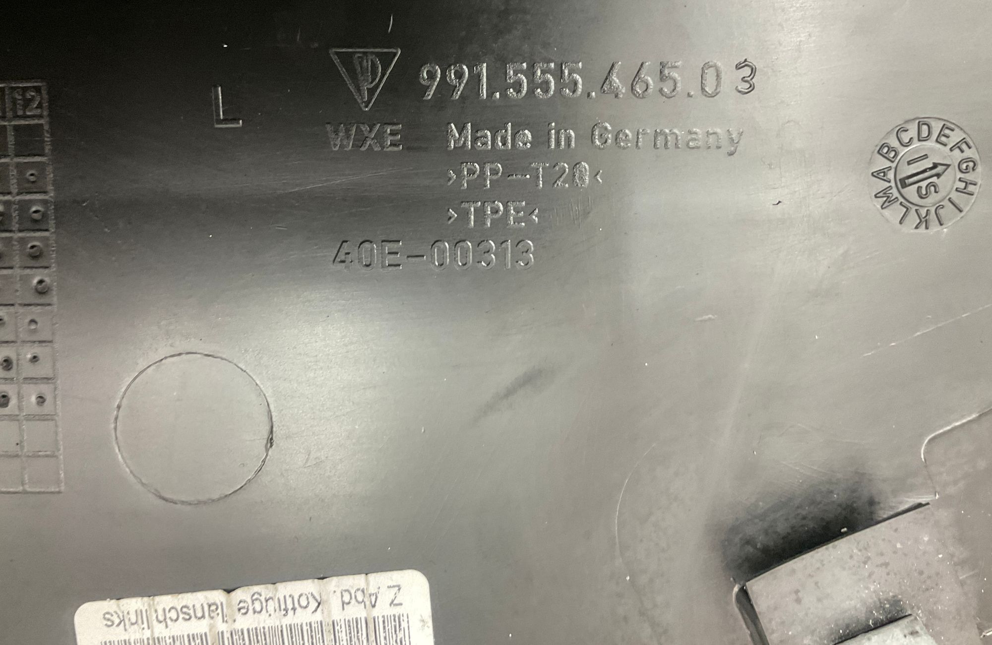 Обшивка багажника левая Porsche 911 GT3, 991 Рестайлинг 2018, 7000 рублей, Москва