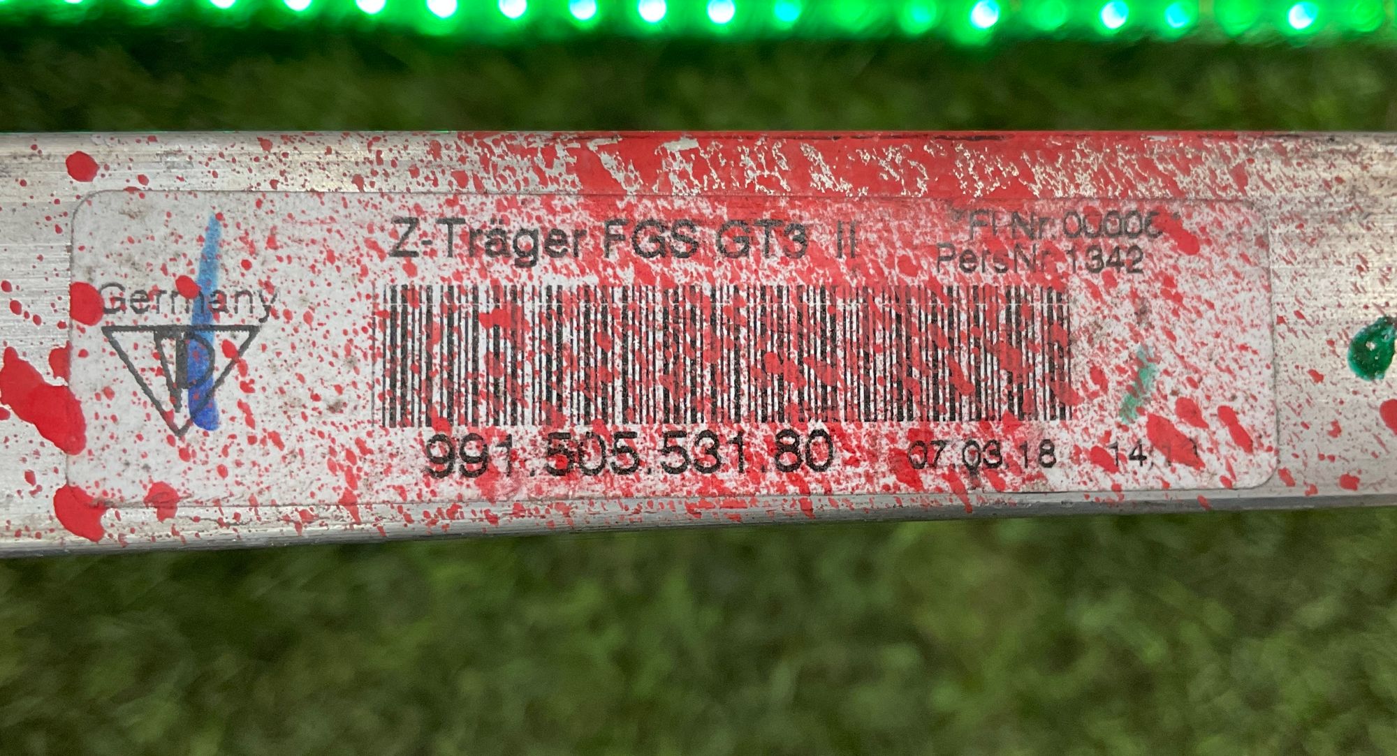 Усилитель бампера передний Porsche 911 GT3 991 Рестайлинг 2018, 50000 рублей, Москва