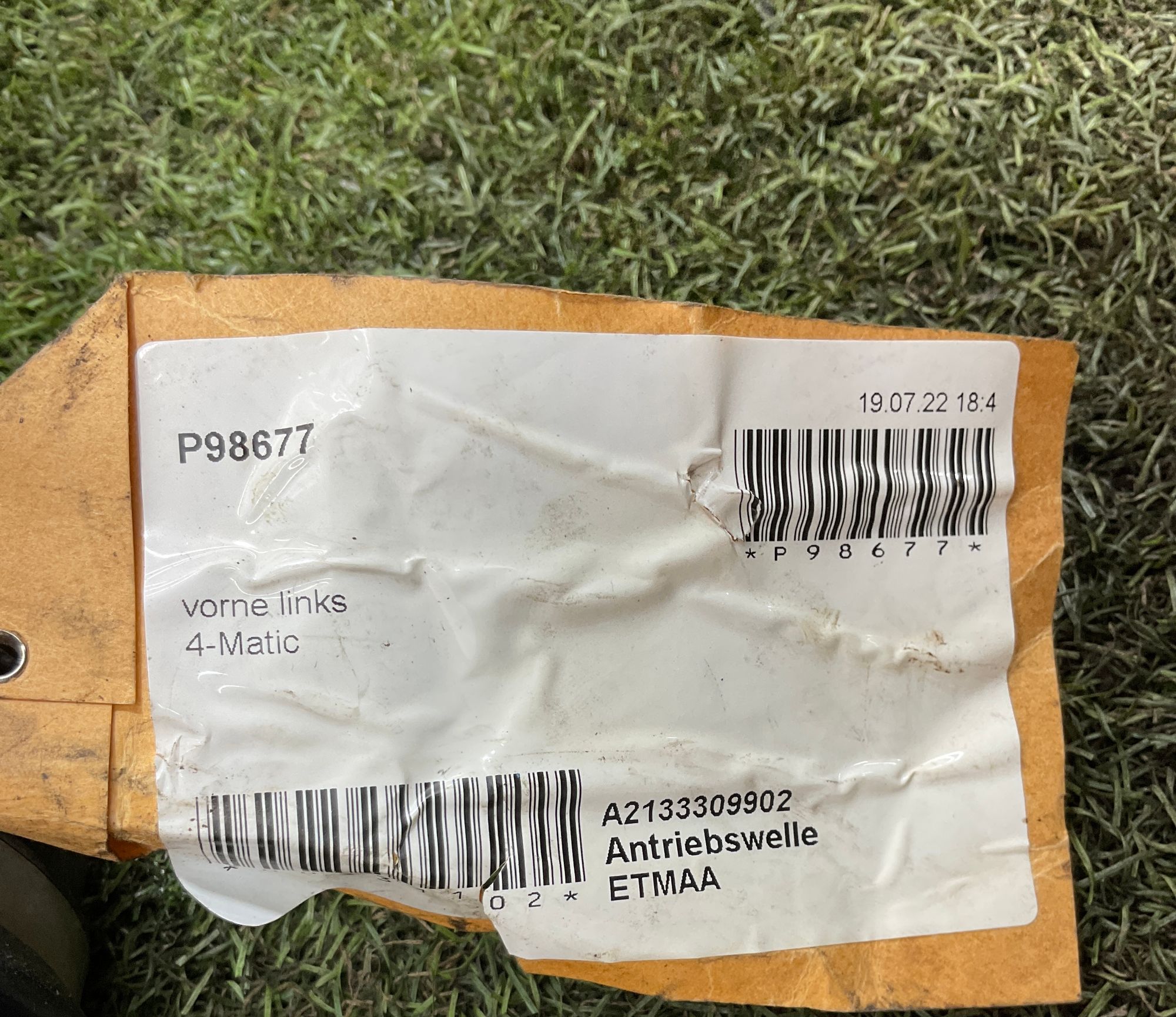 Привод передний левый Mercedes-Benz E AMG W213 рест, 85000 рублей, Москва