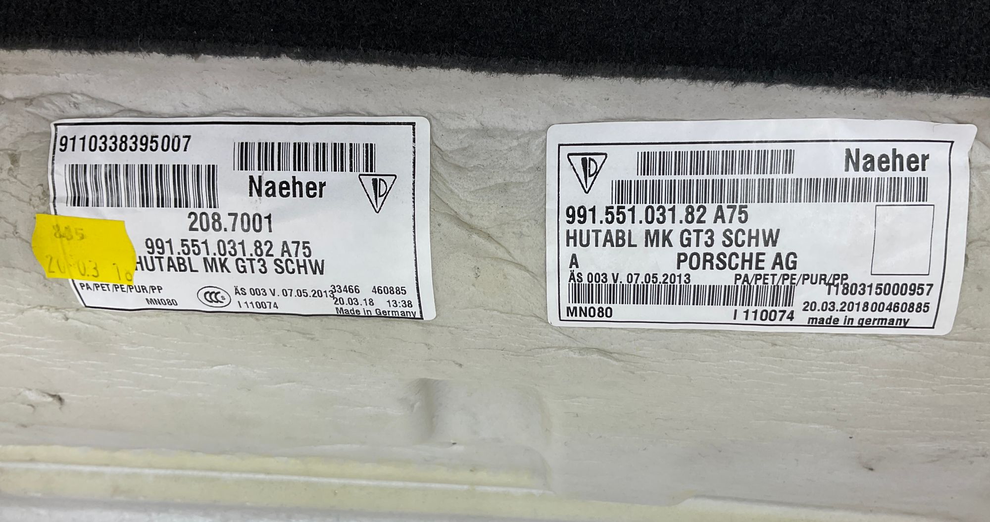 Пол багажника Porsche 911 GT3 991 Рестайлинг 2018, 90000 рублей, Москва