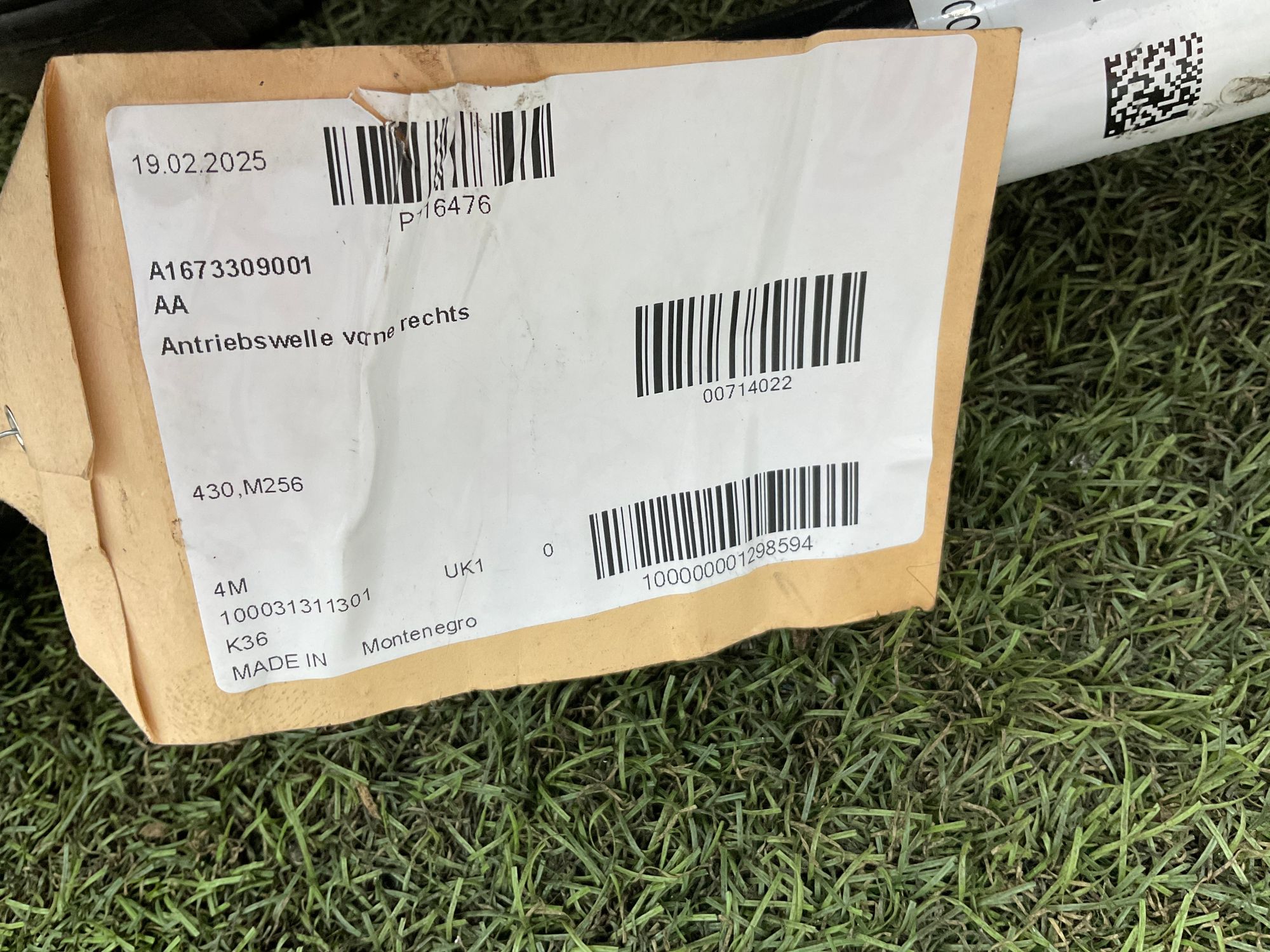 Привод передний правый Mercedes-Benz GLE V167, 75000 рублей, Москва