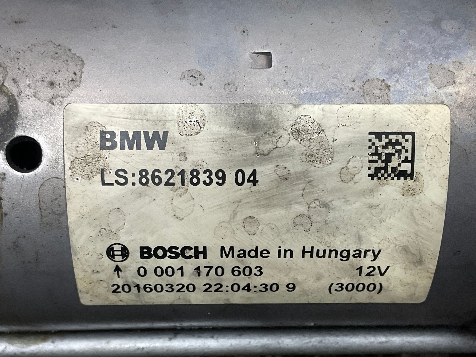 Стартер BMW 3 серия, F30/F31 рестайлинг, 5000 рублей, Москва