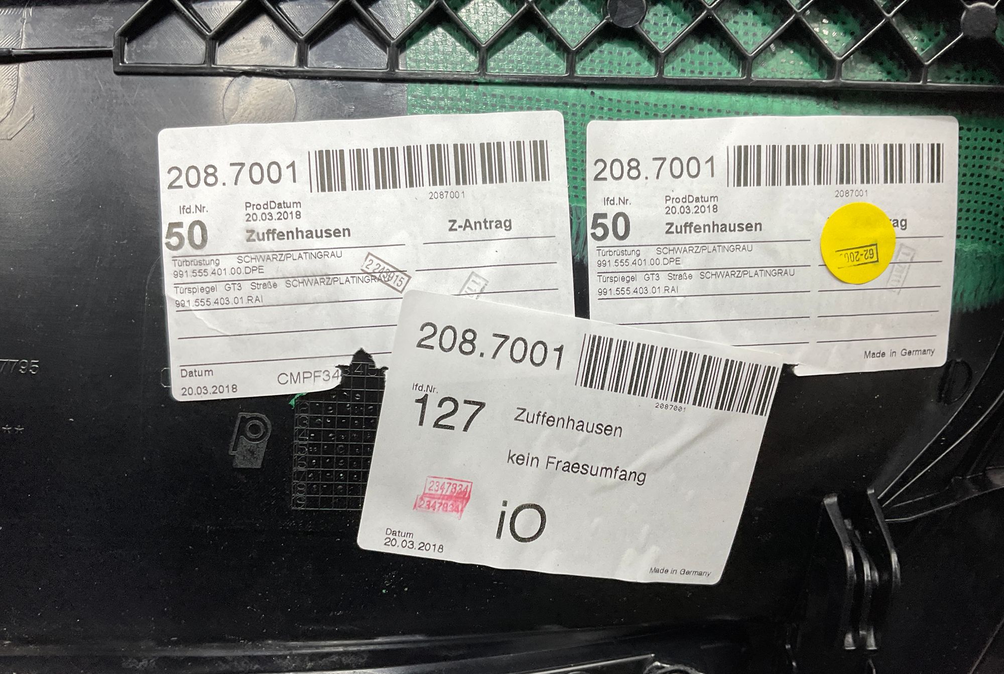 Обшивка двери передней левой Porsche 911 GT3 991 Рестайлинг 2018, 40000 рублей, Москва