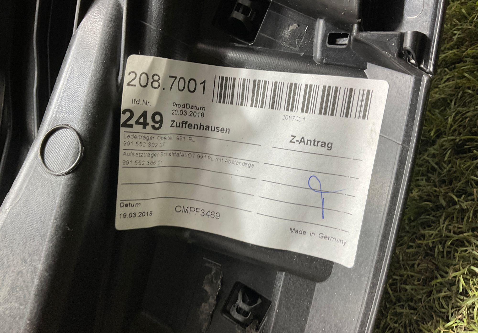 Торпедо Porsche 911 GT3 991 Рестайлинг 2018, 100000 рублей, Москва