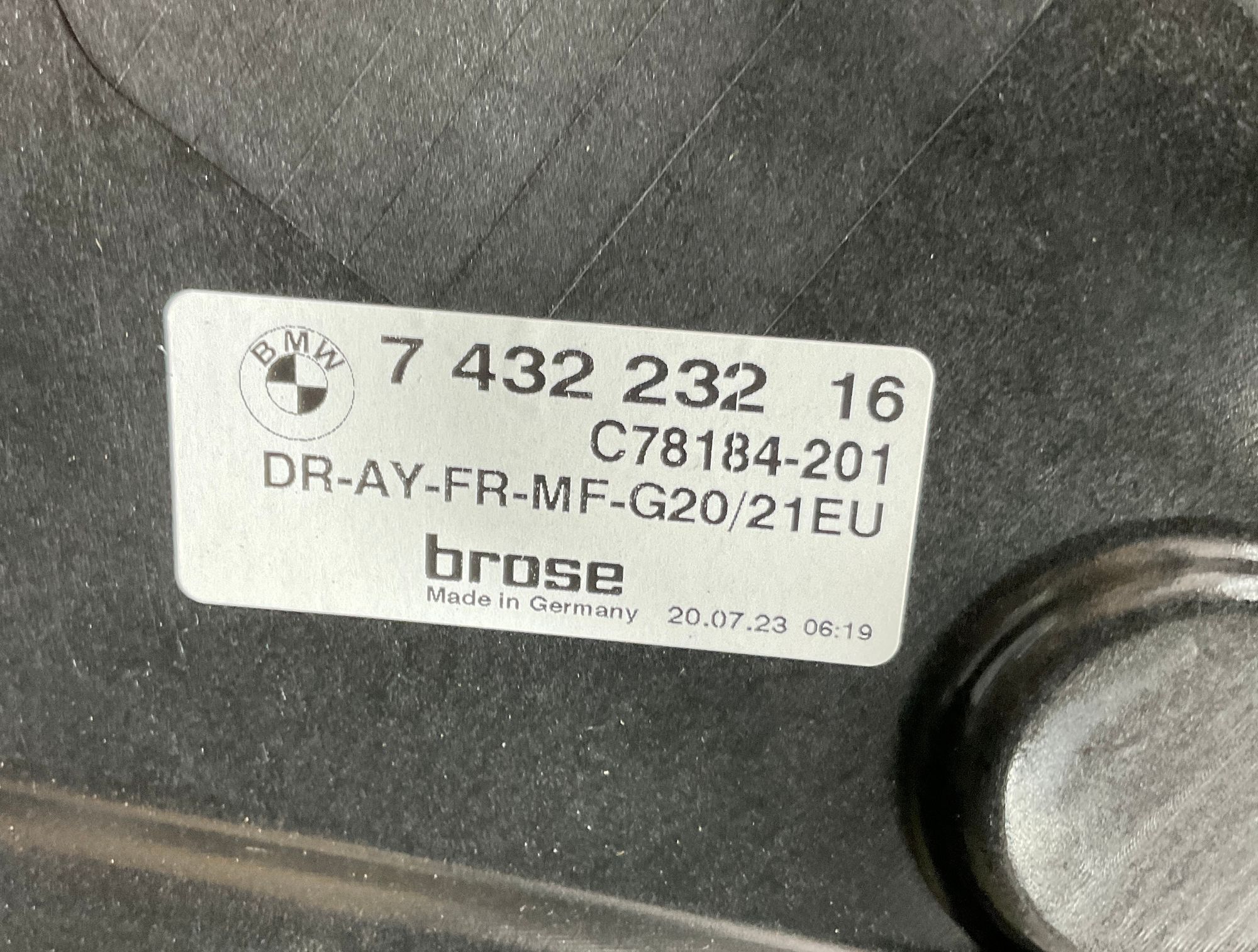 Стеклоподъёмник передний правый BMW M3, G80 2023, 4000 рублей, Москва