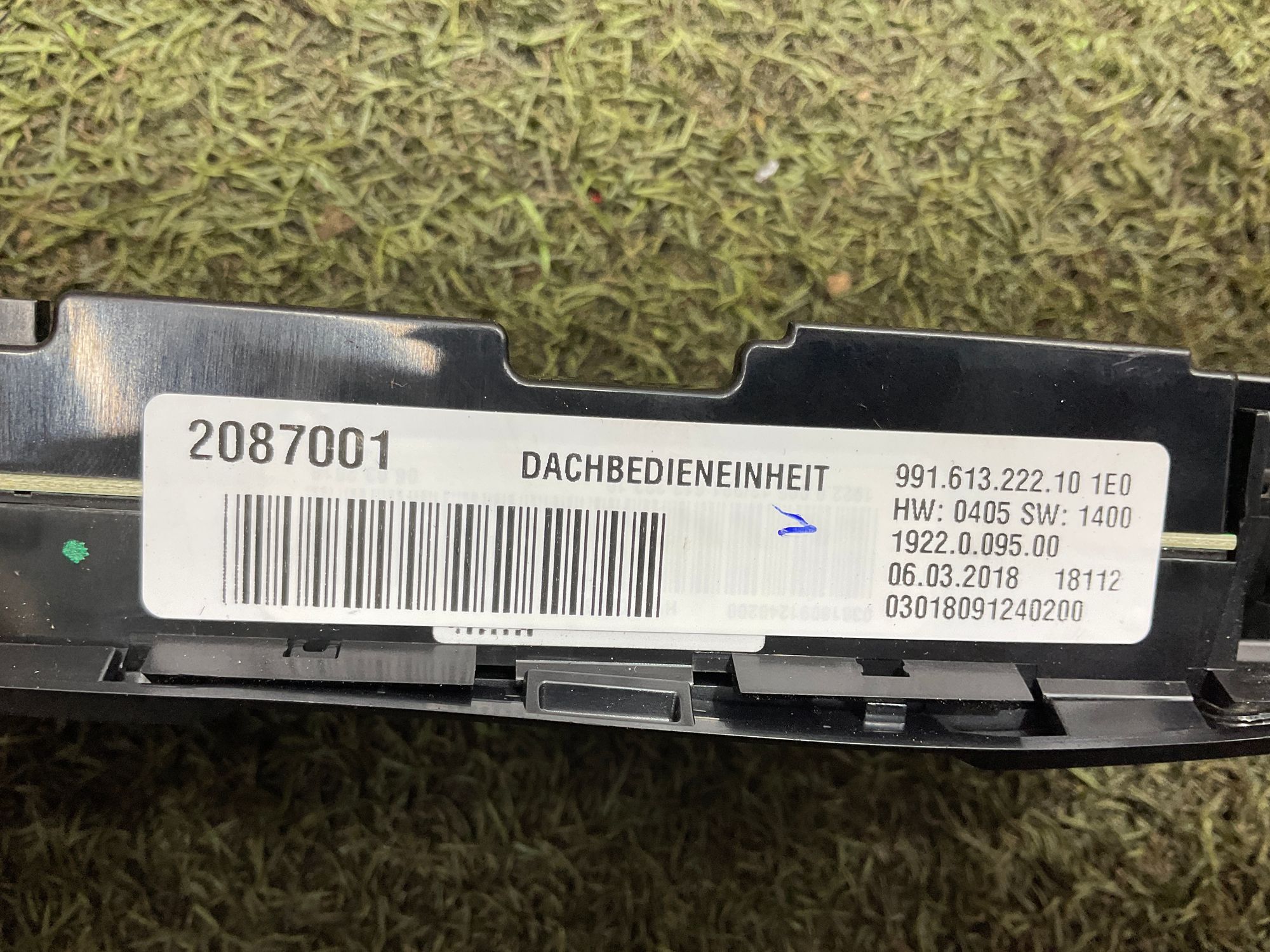 Плафон освещения салона передний Porsche 911 GT3 991 Рестайлинг 2018, 35000 рублей, Москва