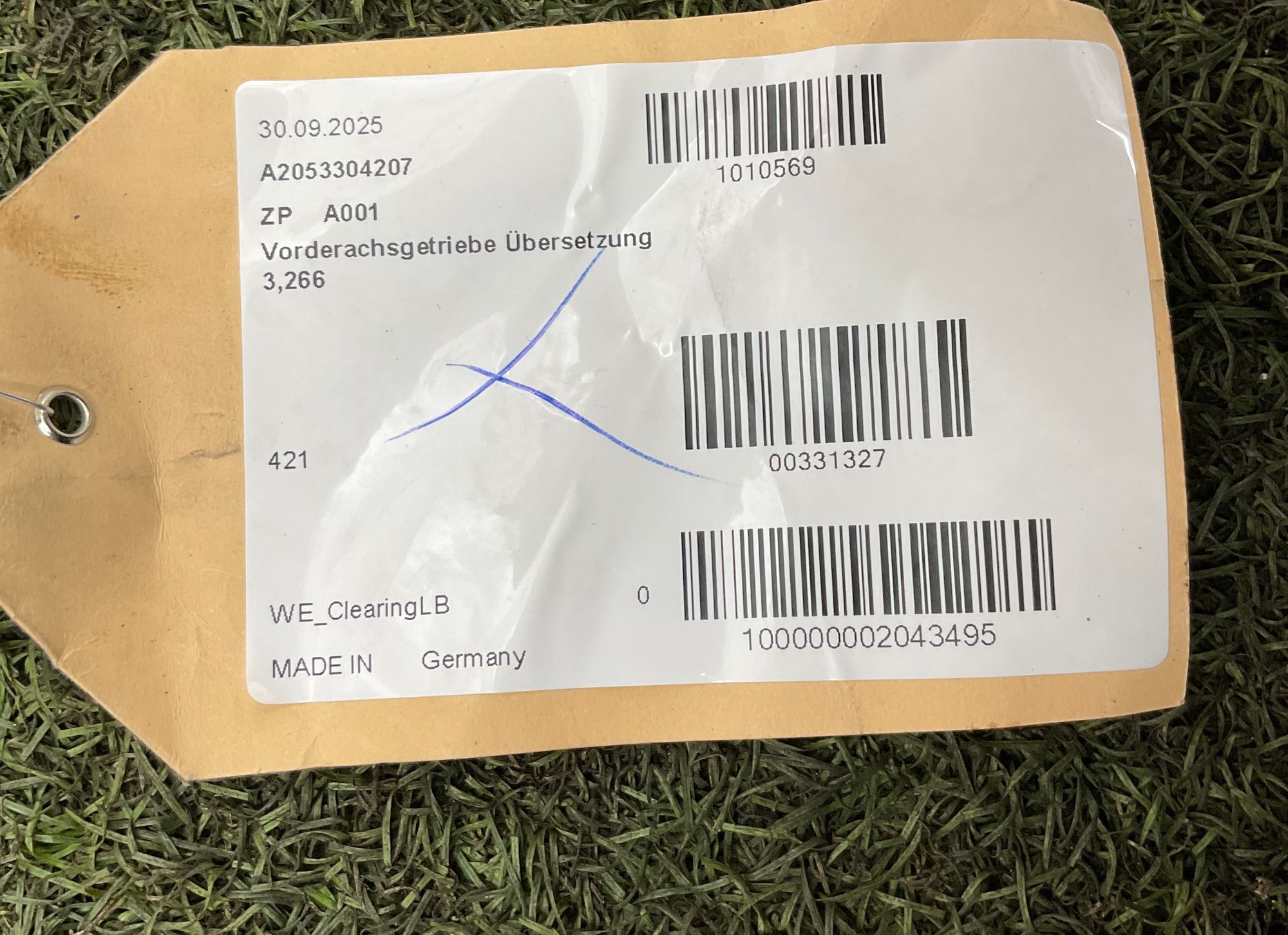 Передний редуктор Mercedes-Benz 3.266 E63s AMG GT, 145000 рублей, Москва