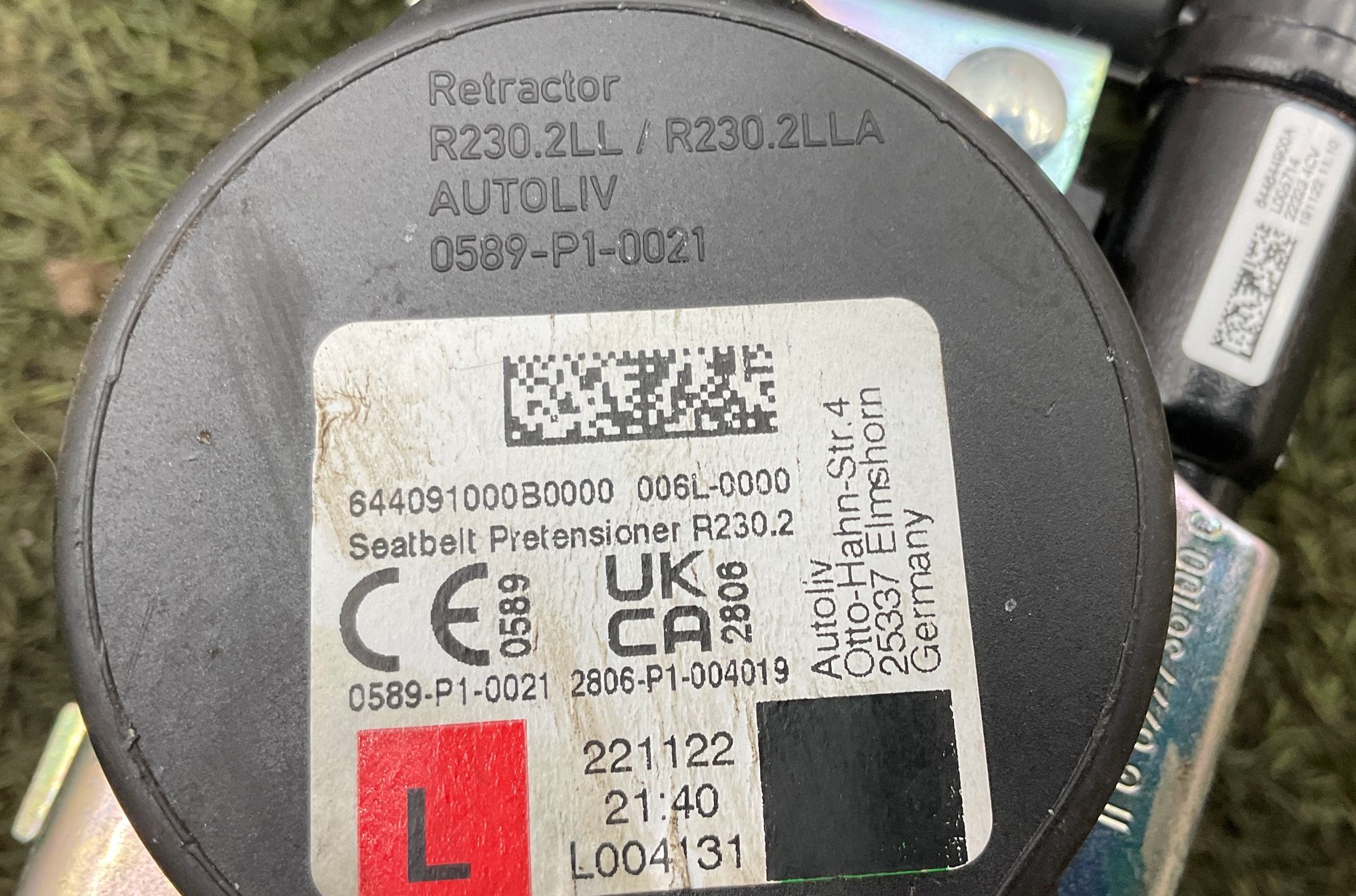 Ремень безопасности передние левый Land Rover Defender II, 33000 рублей, Москва