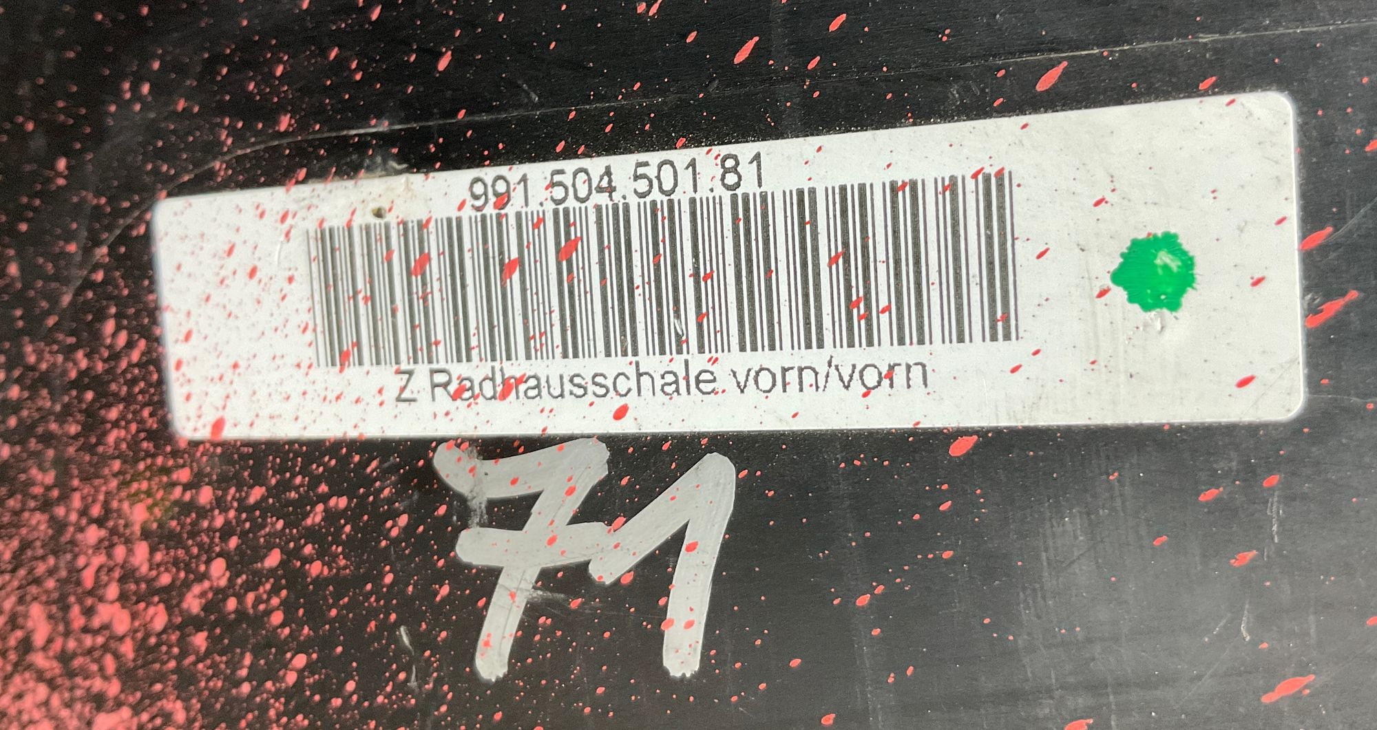 Подкрылок передний левый Porsche 911 GT3 991 Рестайлинг 2018, 40000 рублей, Москва