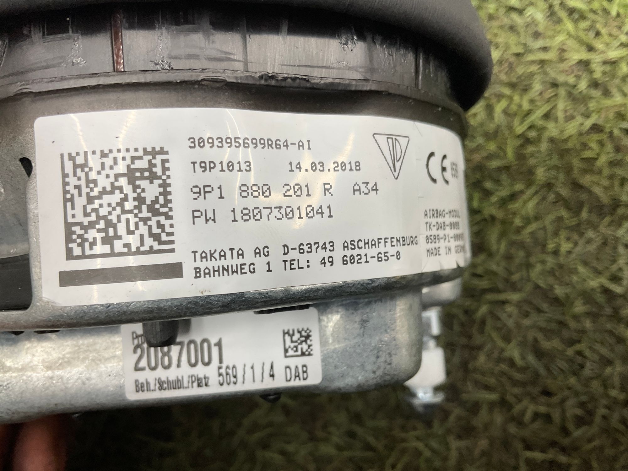 Подушка безопасности в руле Porsche 911 GT3 991 Рестайлинг 2018, 100000 рублей, Москва