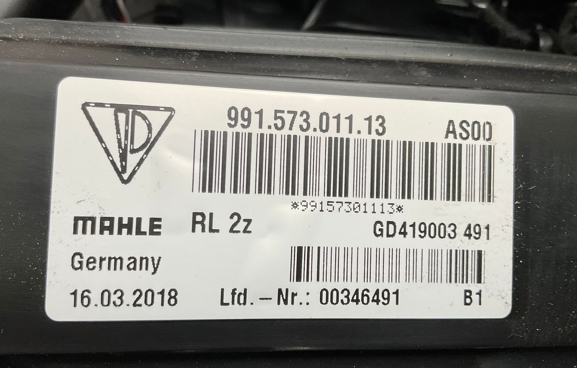 Корпус отопителя Porsche 911 GT3 991 Рестайлинг 2018, 50000 рублей, Москва