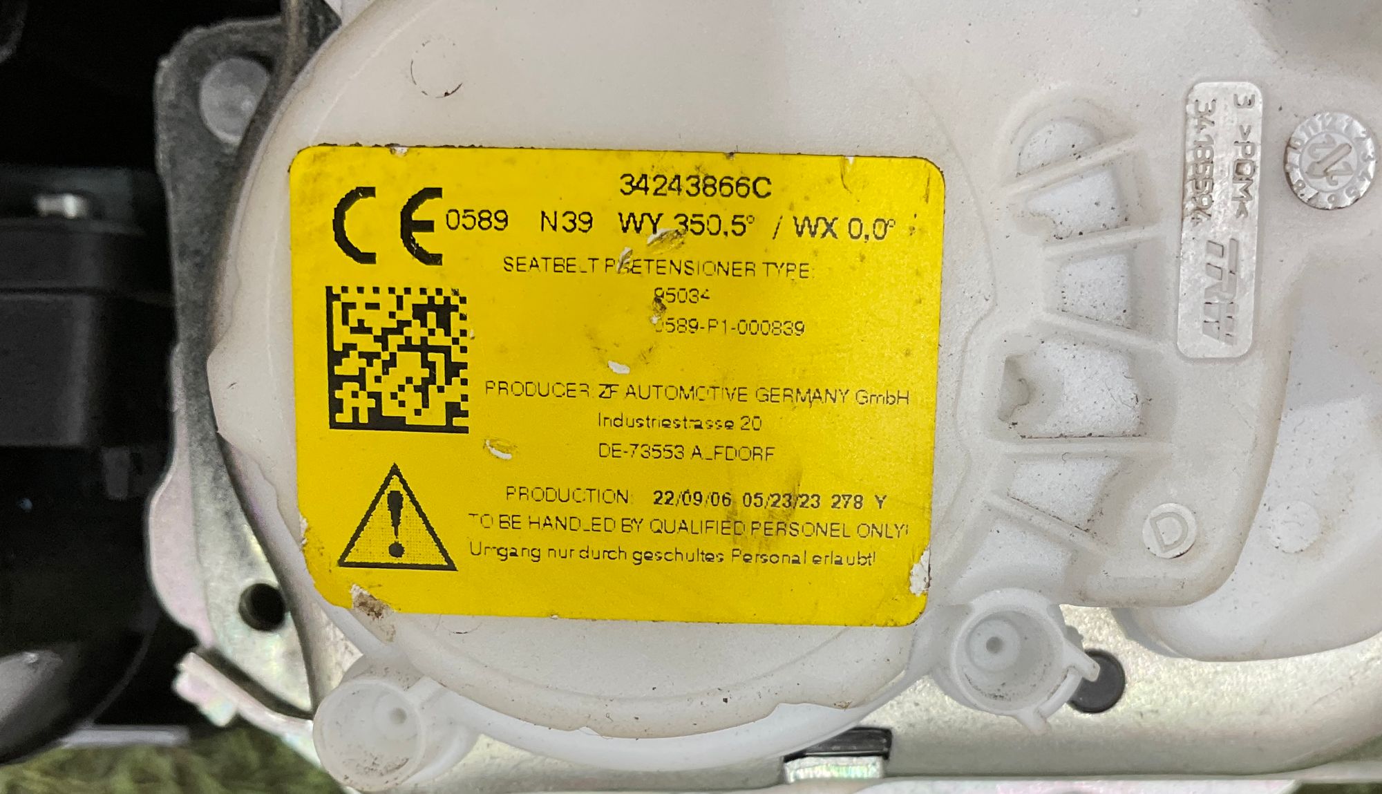 Ремень безопасности передний правый BMW X5, G05, 19000 рублей, Москва