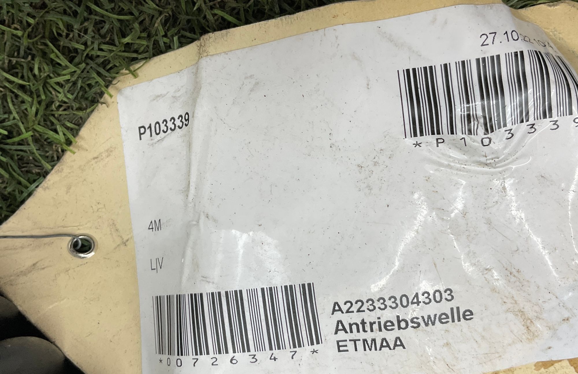 Привод передний левый Mercedes-Benz W223, 130000 рублей, Москва