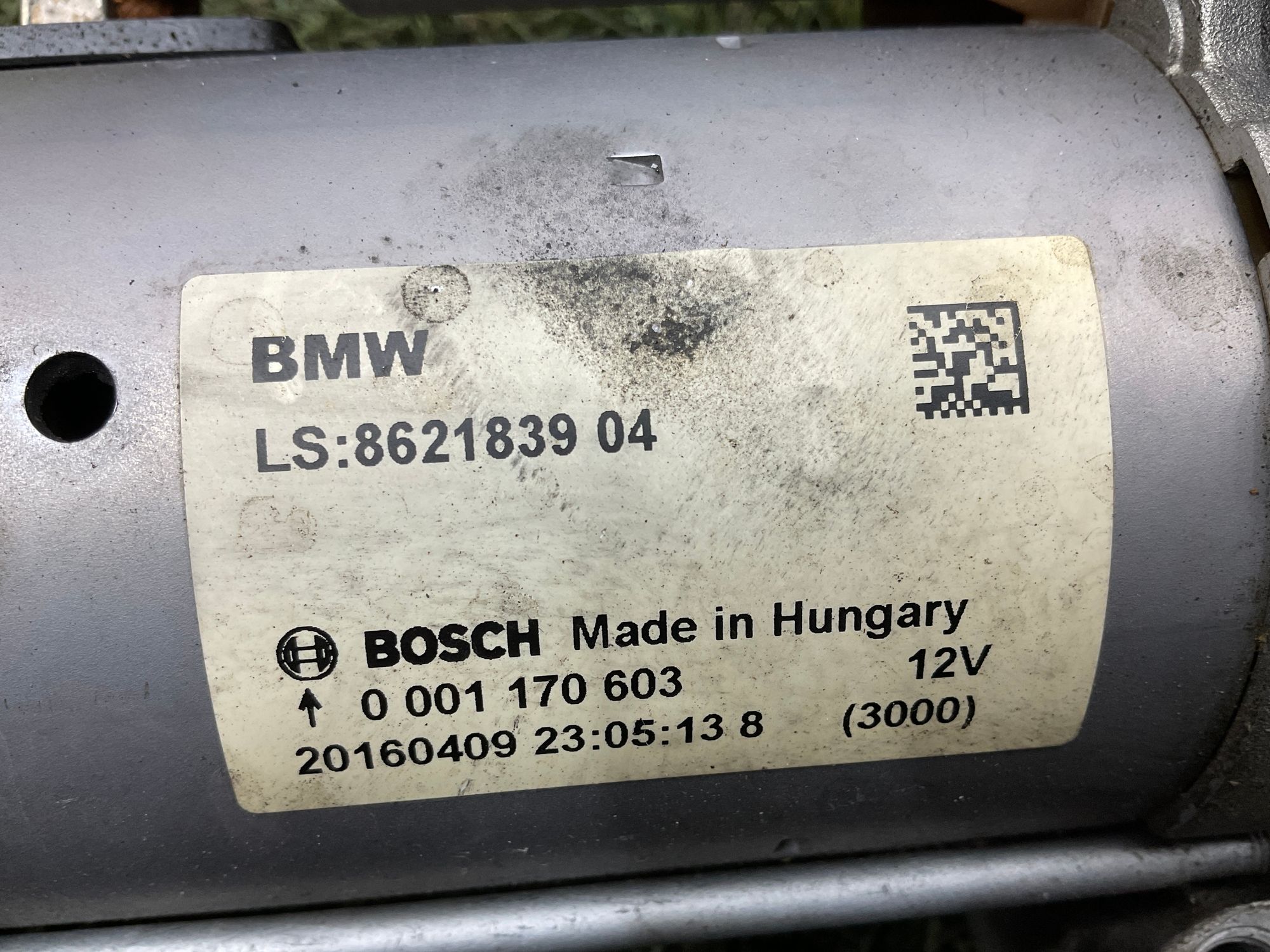 Стартер BMW 3 серия, F30/F31 рестайлинг, 7000 рублей, Москва