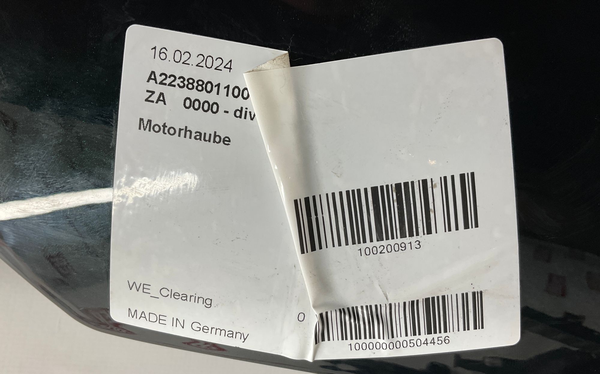 Капот Mercedes-Benz W223, 160000 рублей, Москва