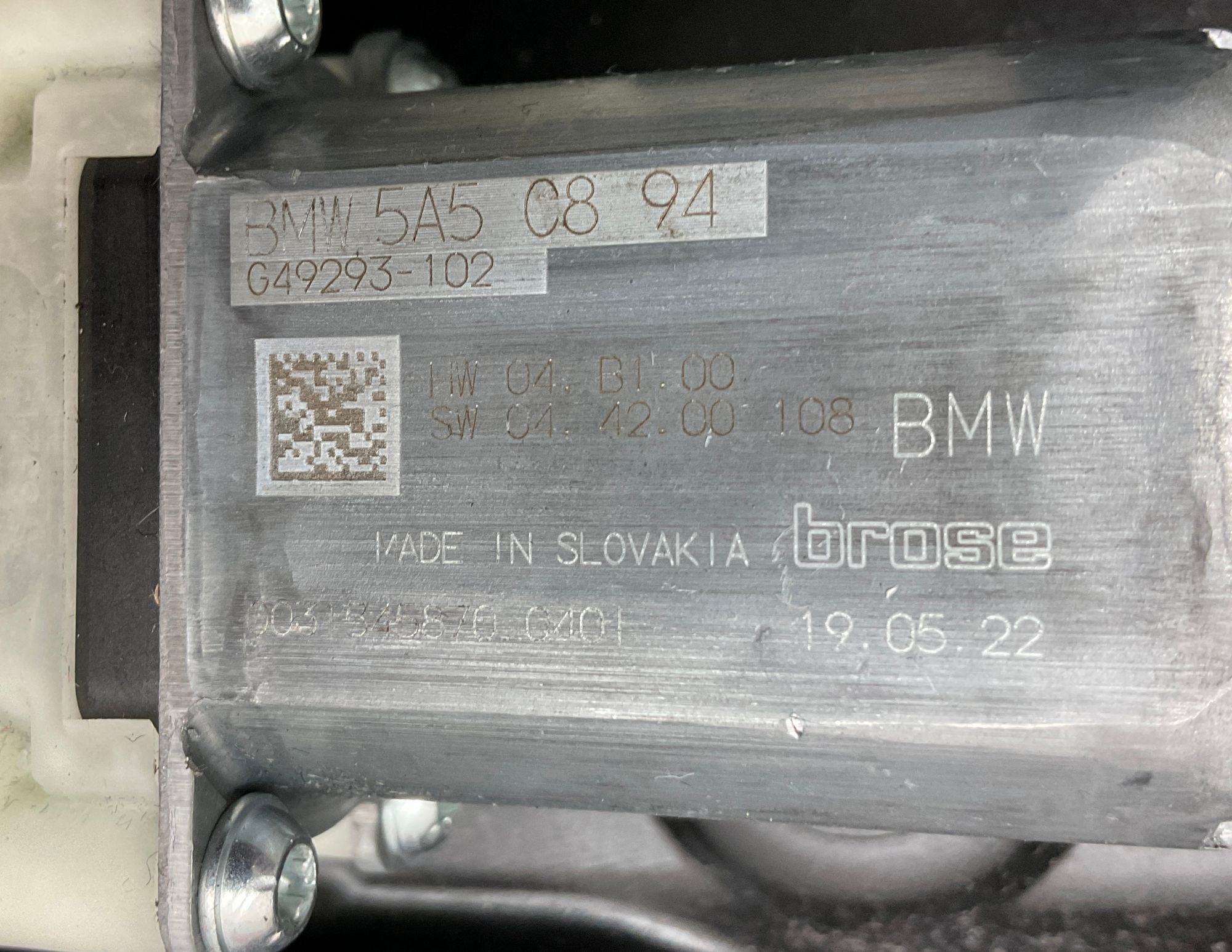 Стеклоподъемник передней левой двери BMW M5 F90 рестайлинг 2022, 10000 рублей, Москва